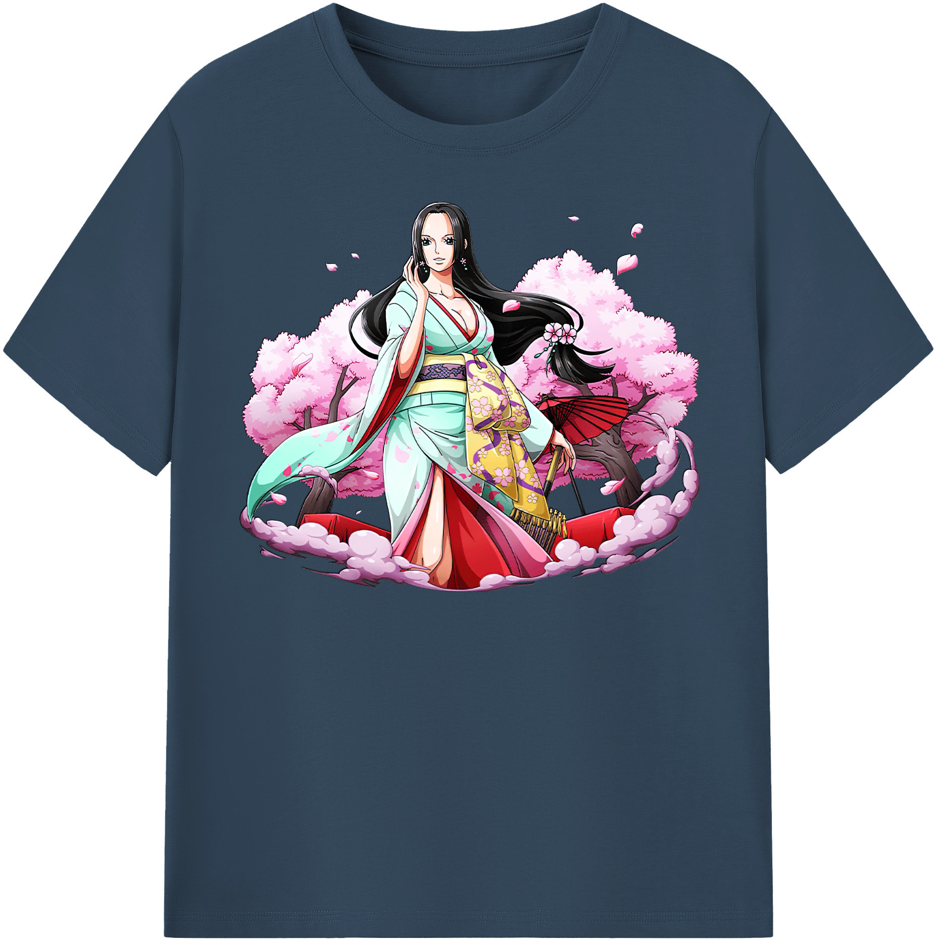 ワンピース ボア・ハンコック ONE PIECE Boa·Hancock レディースカジュアルプリントTシャツ（綿100％）
