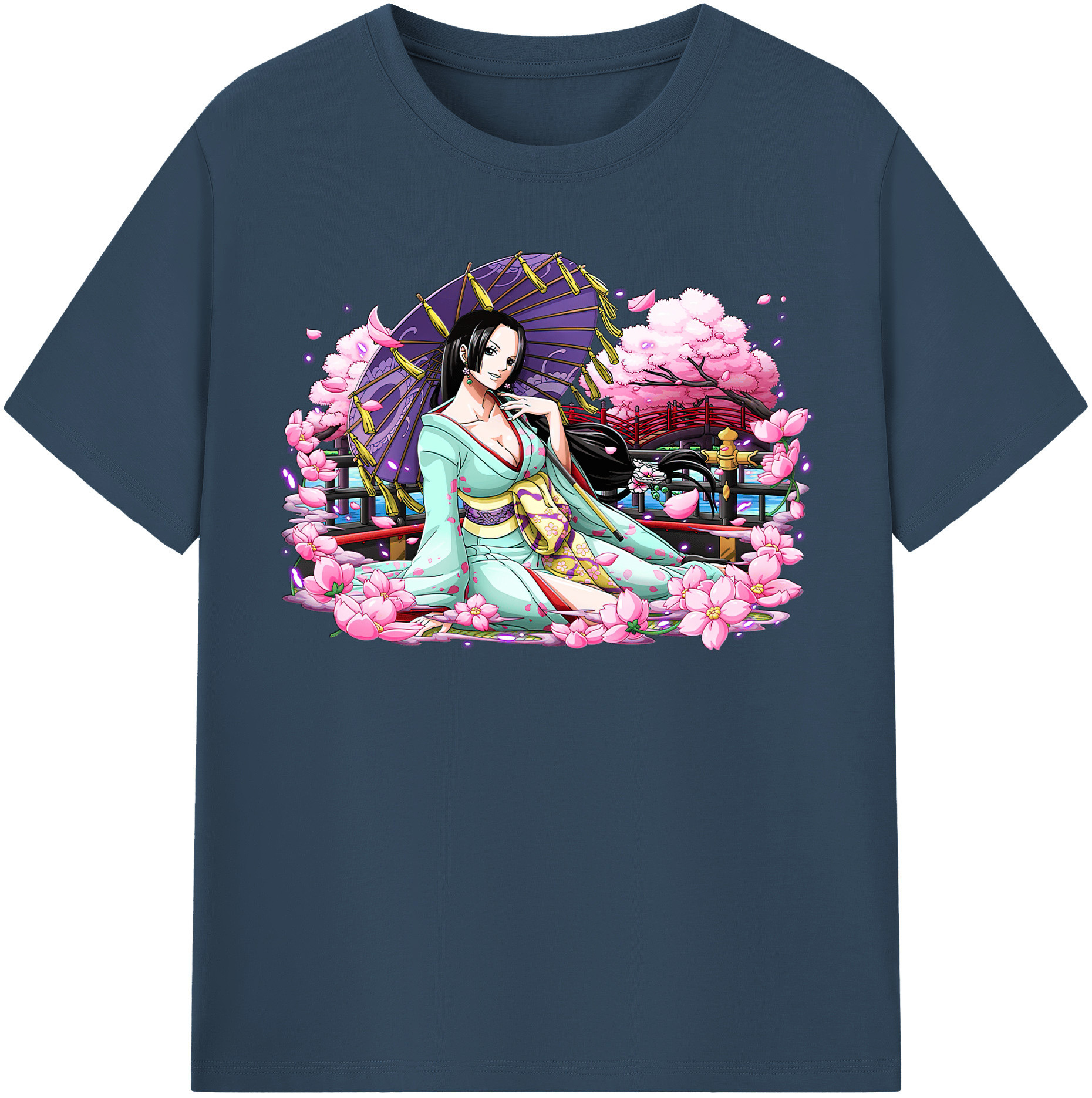 ワンピース ボア・ハンコック ONE PIECE Boa·Hancock レディースカジュアルプリントTシャツ（綿100％）