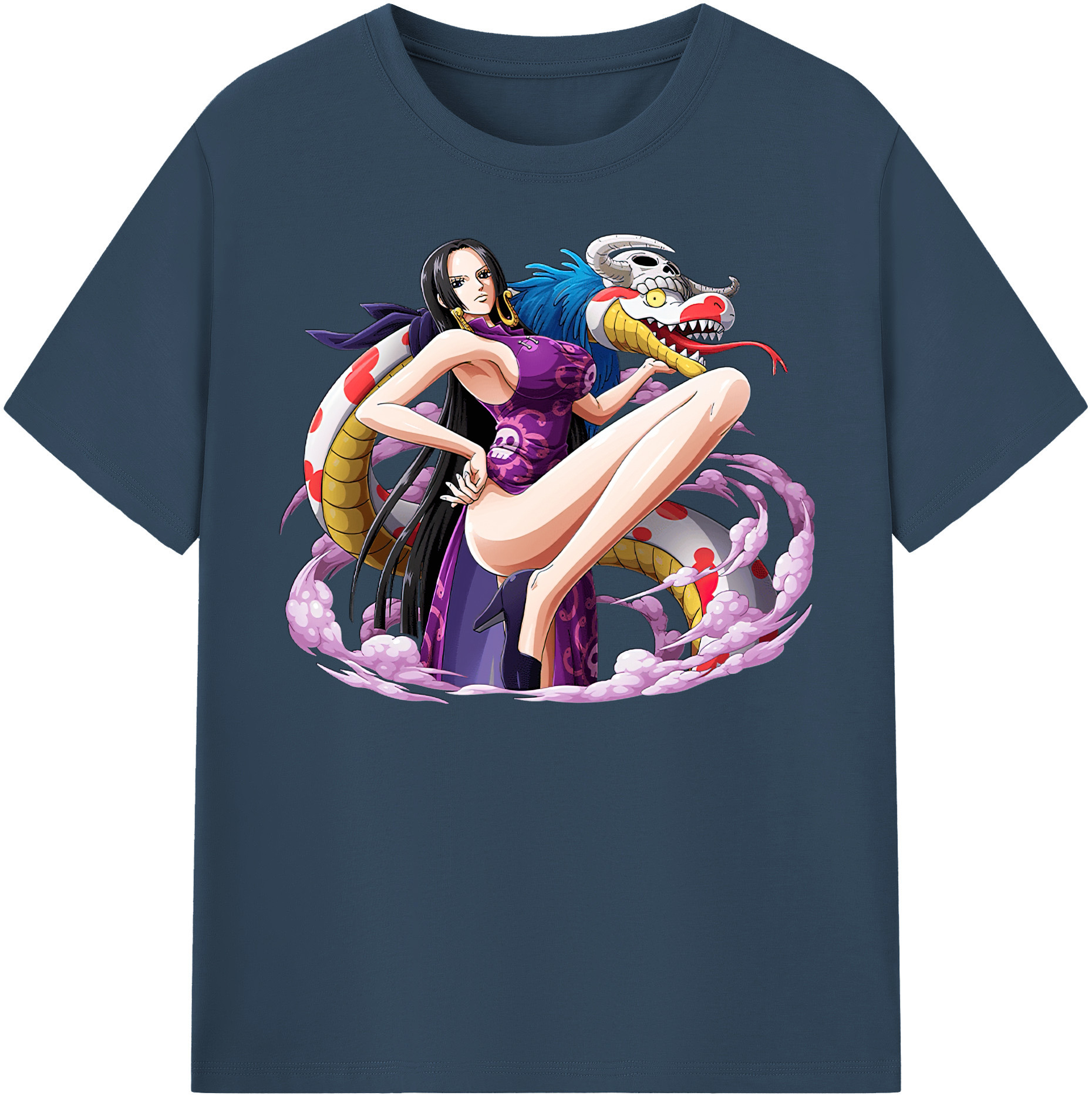 ワンピース ボア・ハンコック ONE PIECE Boa·Hancock レディースカジュアルプリントTシャツ（綿100％）