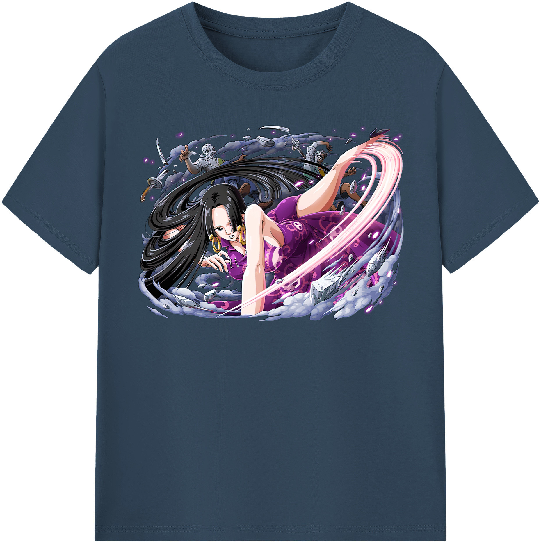 ワンピース ボア・ハンコック ONE PIECE Boa·Hancock レディースカジュアルプリントTシャツ（綿100％）