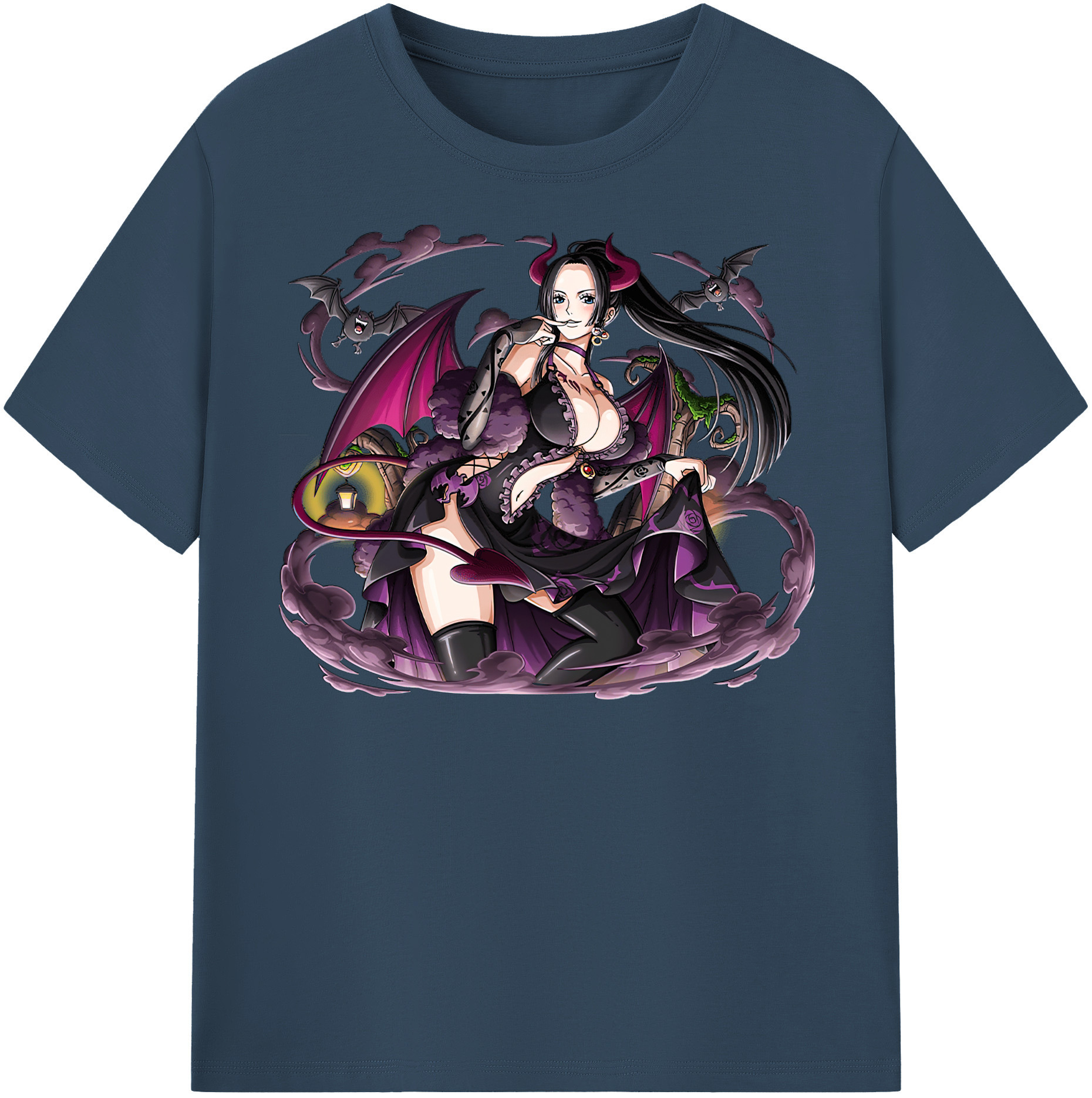 ワンピース ボア・ハンコック ONE PIECE Boa·Hancock レディースカジュアルプリントTシャツ（綿100％）