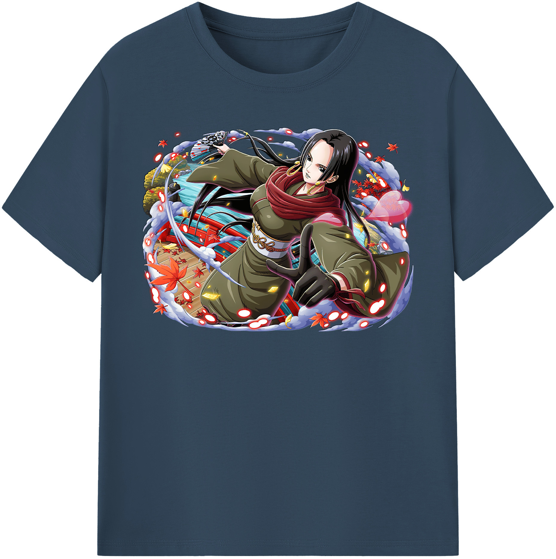 ワンピース ボア・ハンコック ONE PIECE Boa·Hancock レディースカジュアルプリントTシャツ（綿100％）