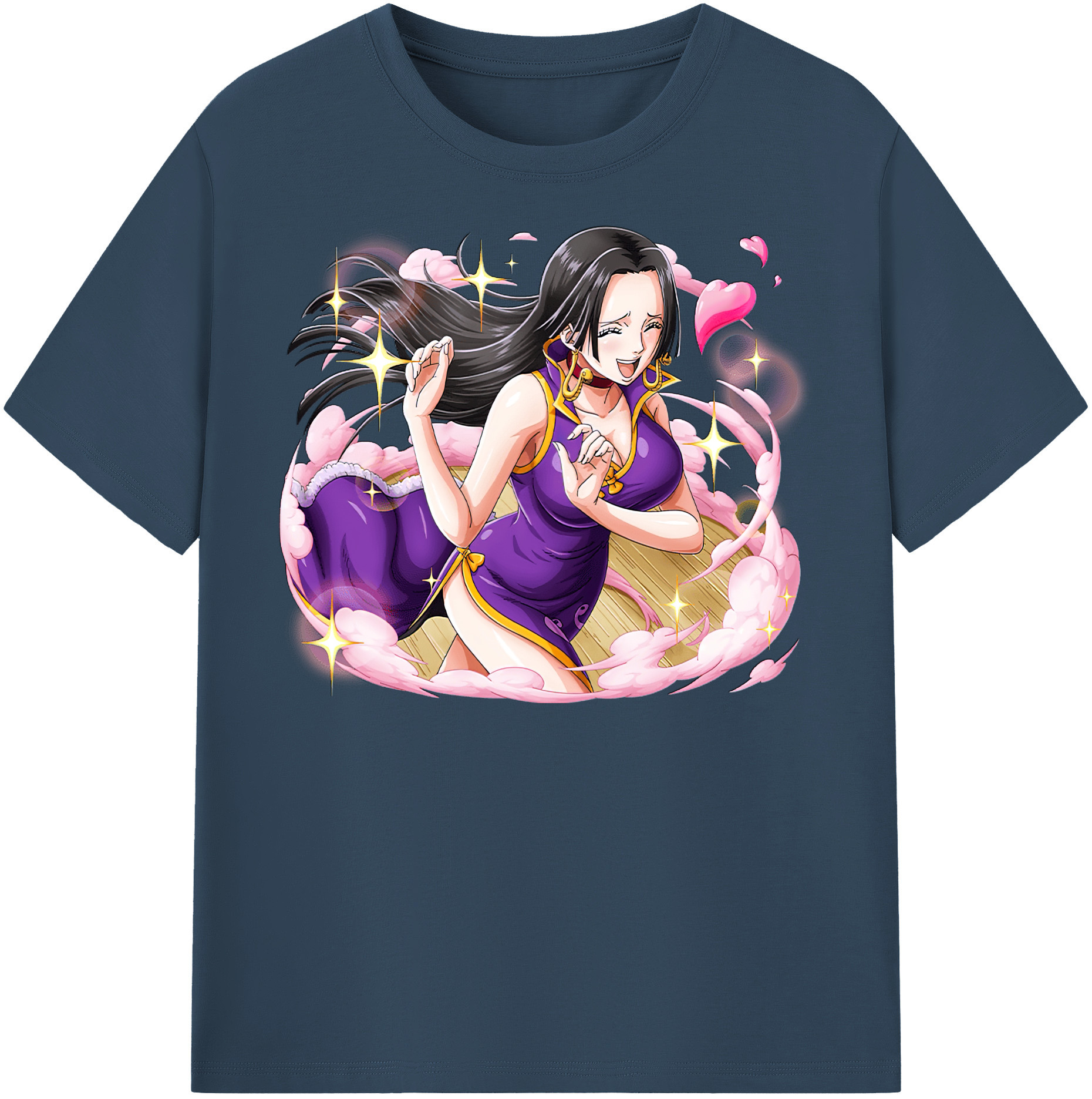 ワンピース ボア・ハンコック ONE PIECE Boa·Hancock レディースカジュアルプリントTシャツ（綿100％）