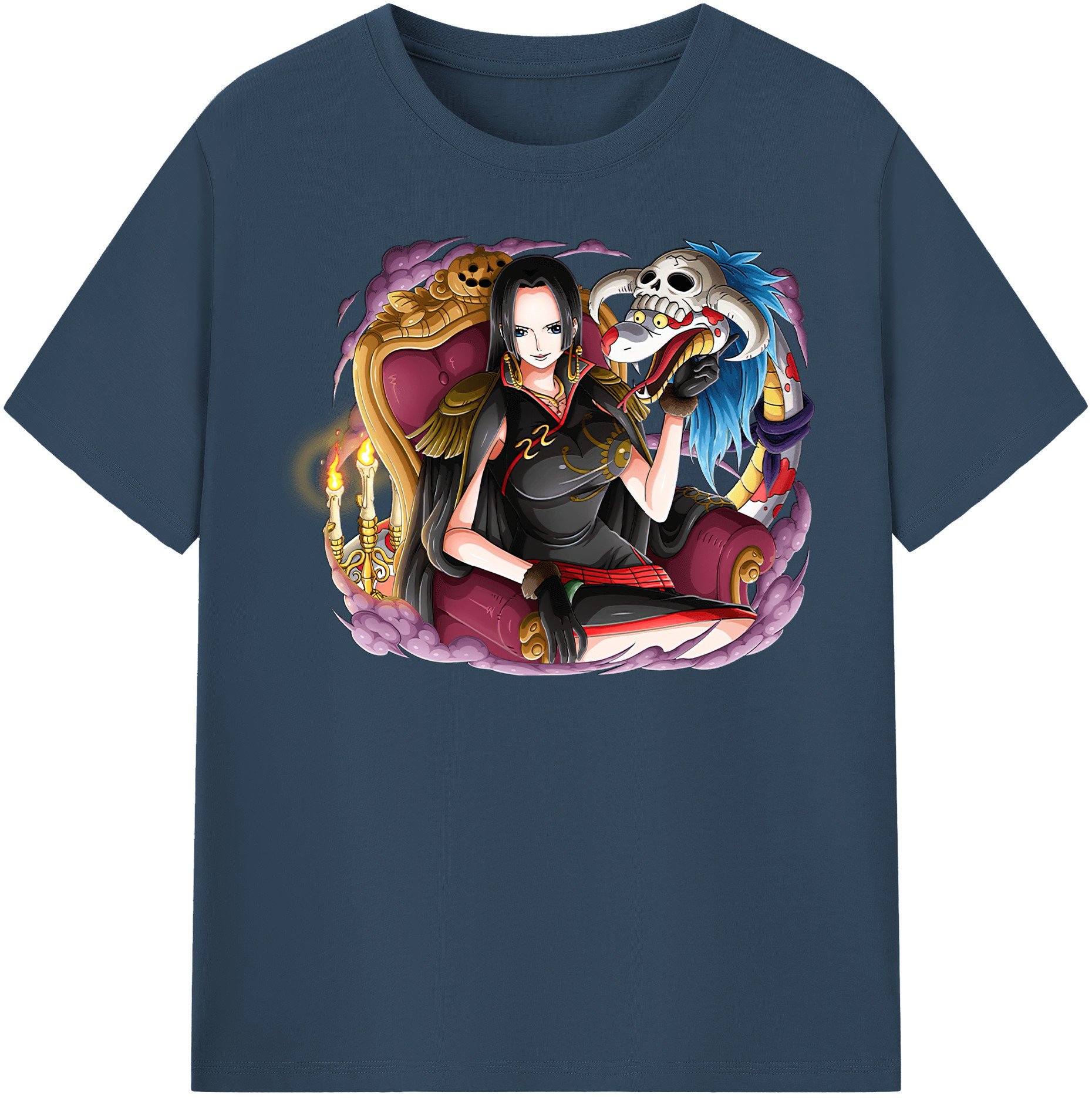 ワンピース ボア・ハンコック ONE PIECE Boa·Hancock レディースカジュアルプリントTシャツ（綿100％）