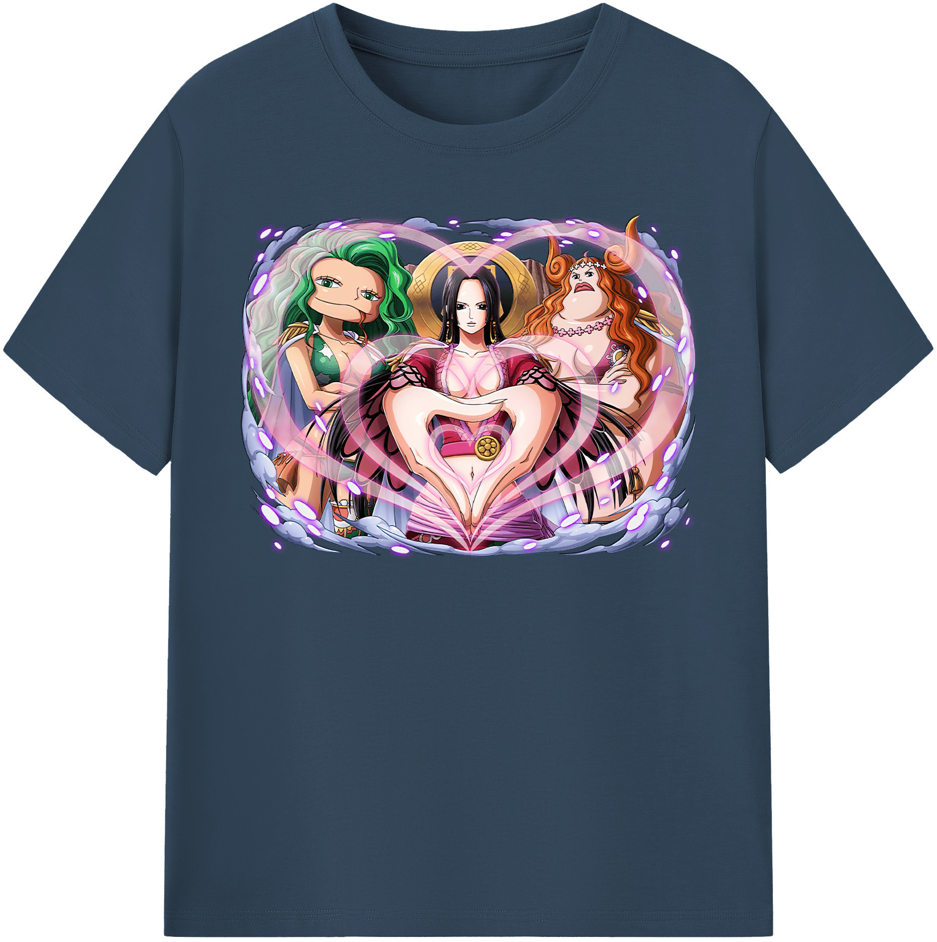 ワンピース ボア・ハンコック ONE PIECE Boa·Hancock レディースカジュアルプリントTシャツ（綿100％）