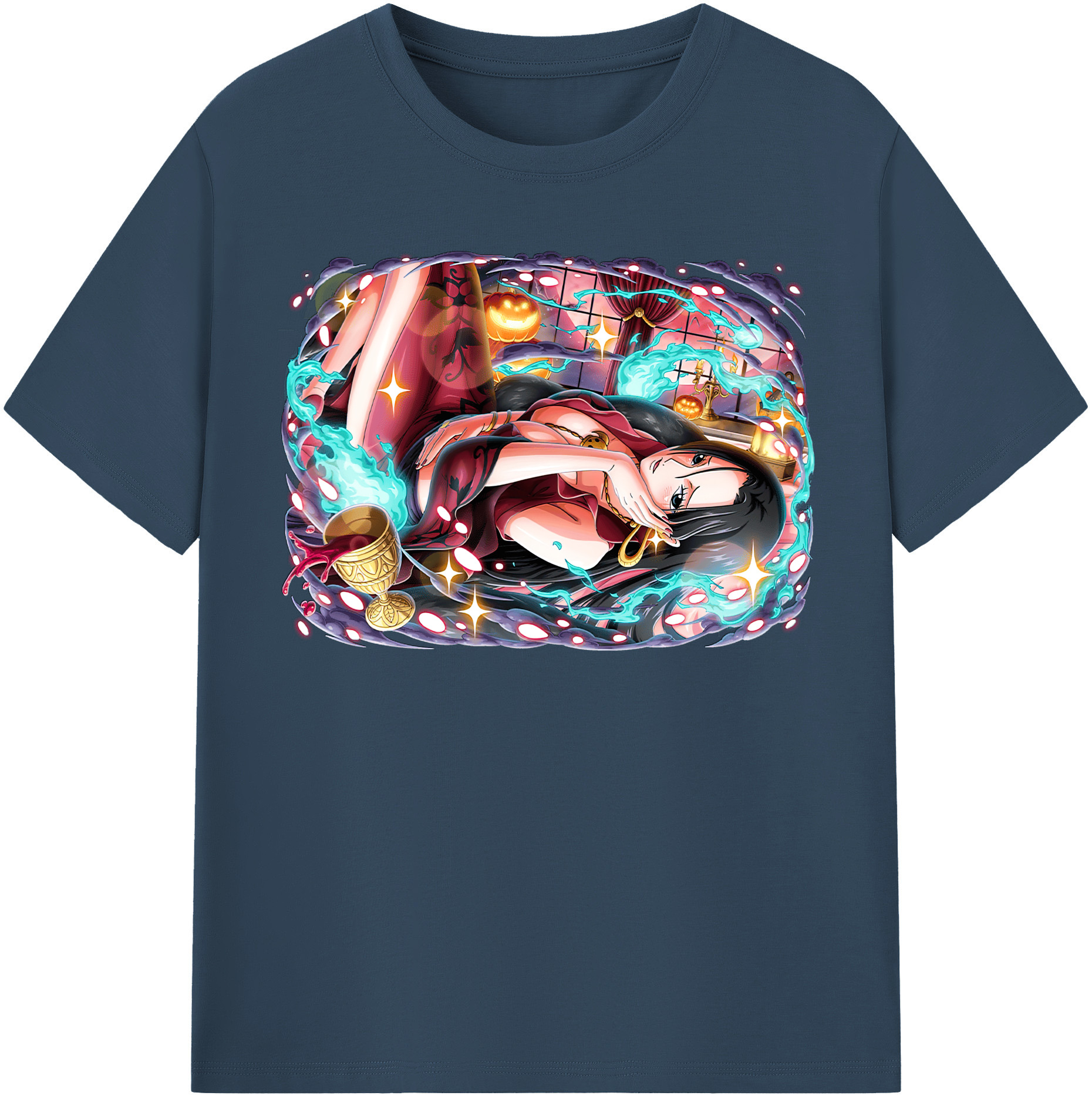 ワンピース ボア・ハンコック ONE PIECE Boa·Hancock レディースカジュアルプリントTシャツ（綿100％）