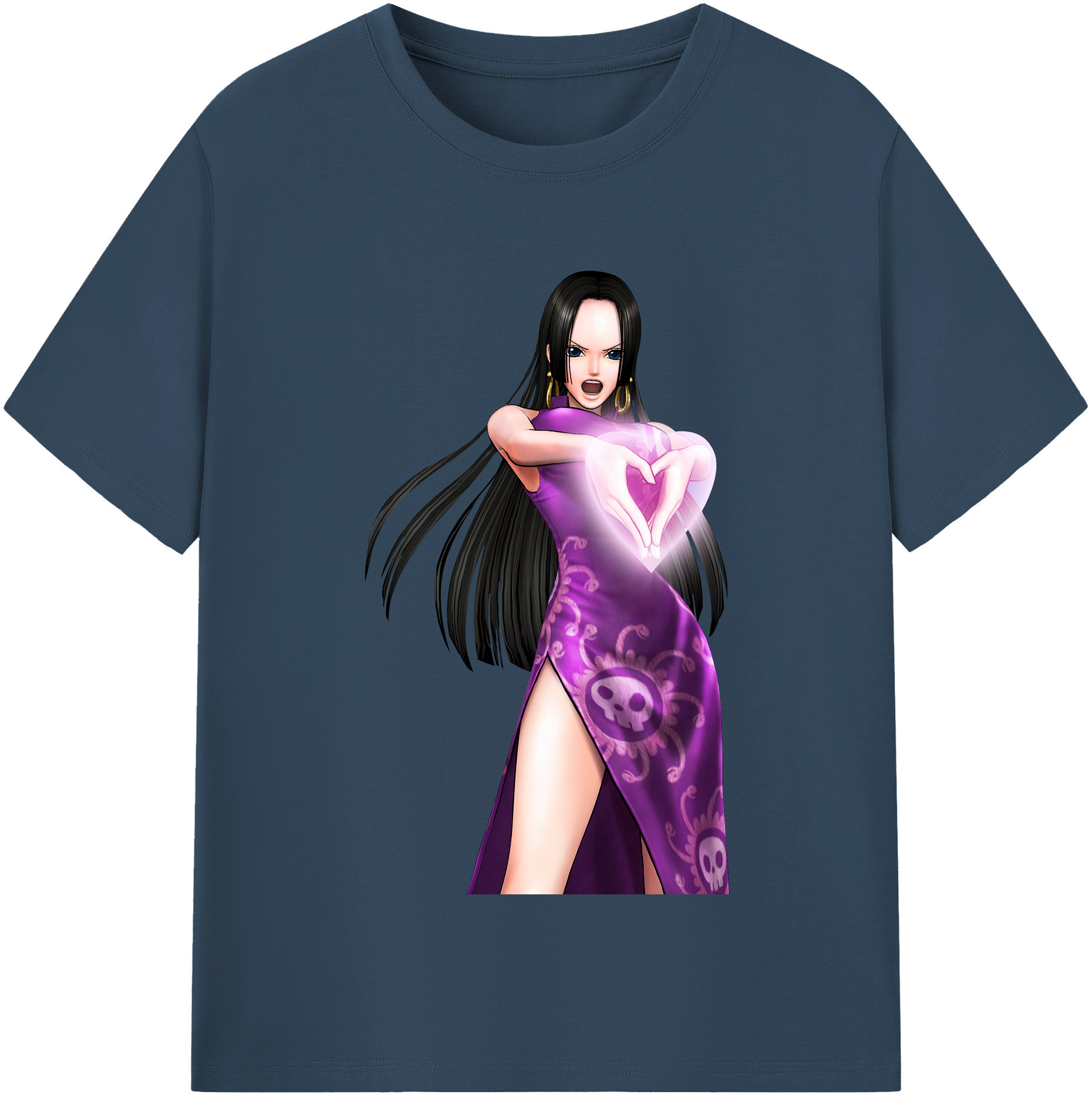 ワンピース ボア・ハンコック ONE PIECE Boa·Hancock レディースカジュアルプリントTシャツ（綿100％）