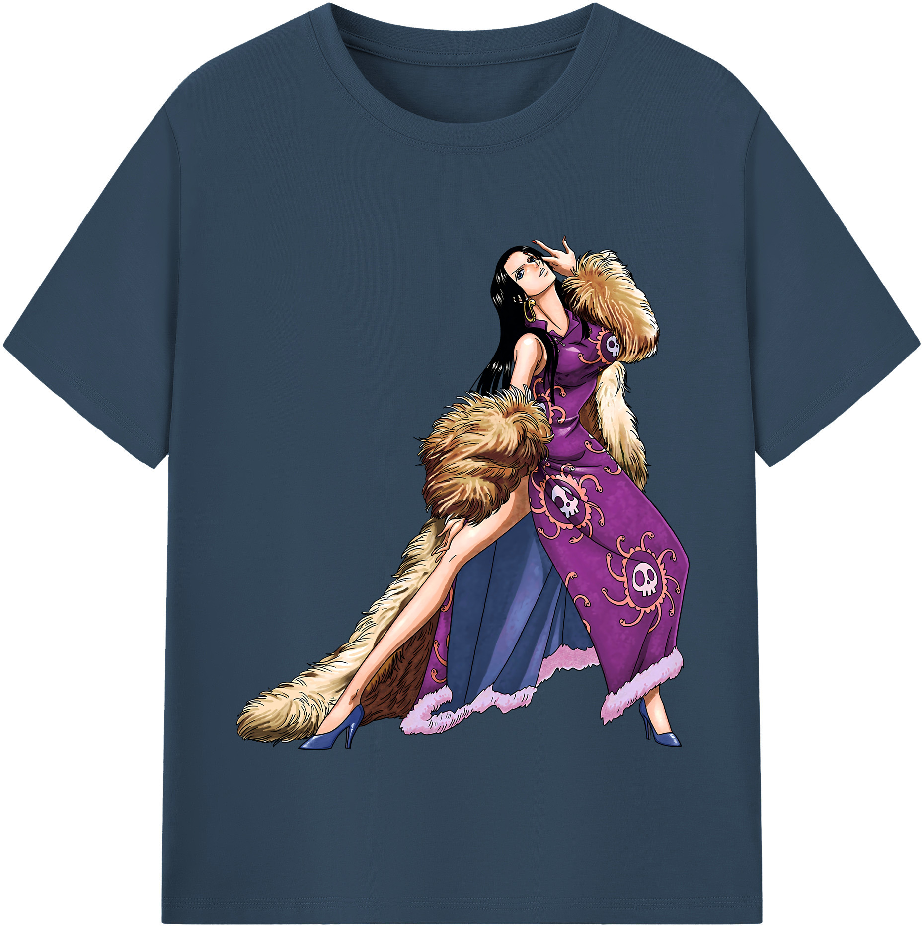 ワンピース ボア・ハンコック ONE PIECE Boa·Hancock レディースカジュアルプリントTシャツ（綿100％）