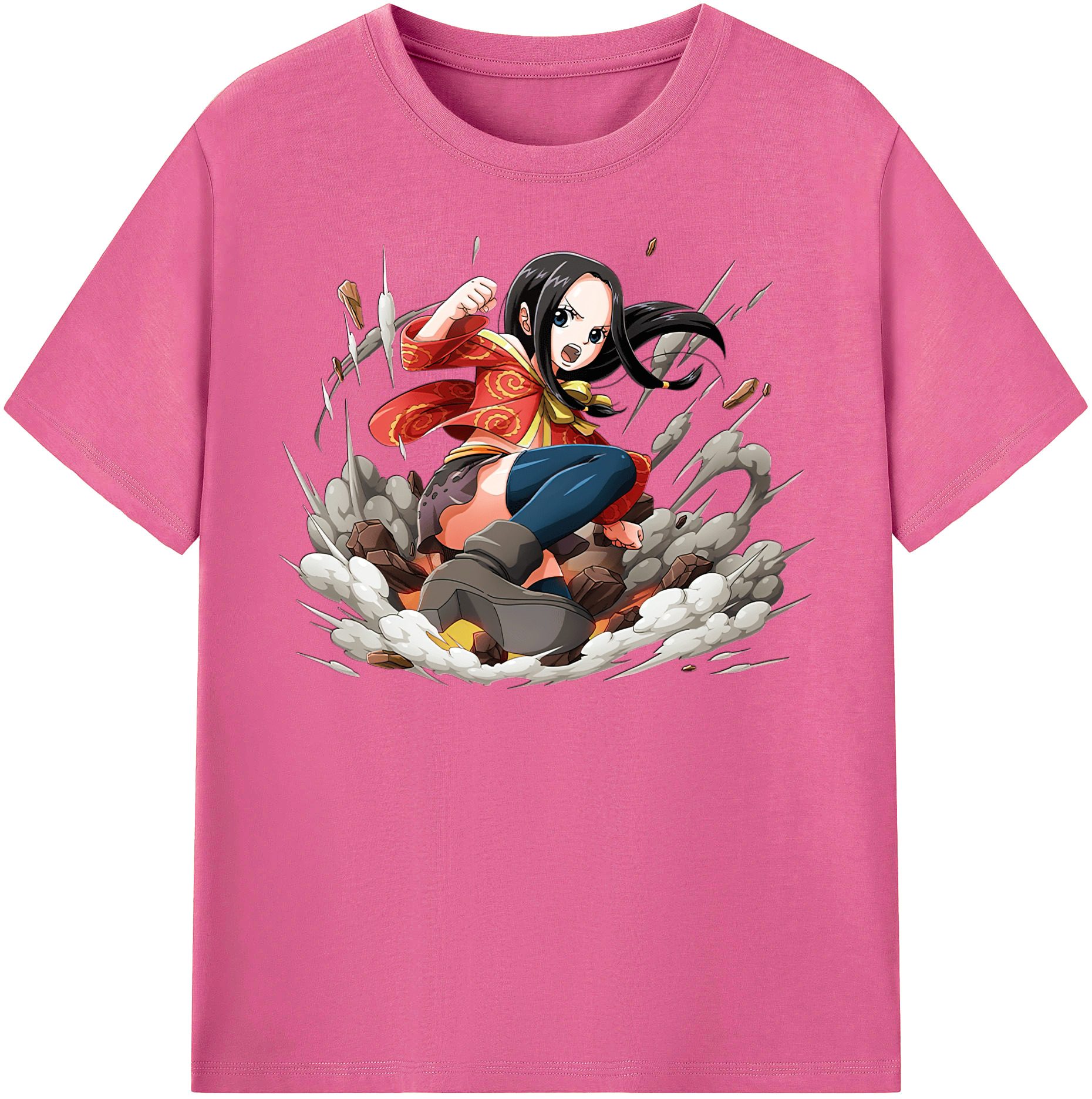 ワンピース ボア・ハンコック ONE PIECE Boa·Hancock レディースカジュアルプリントTシャツ（綿100％）
