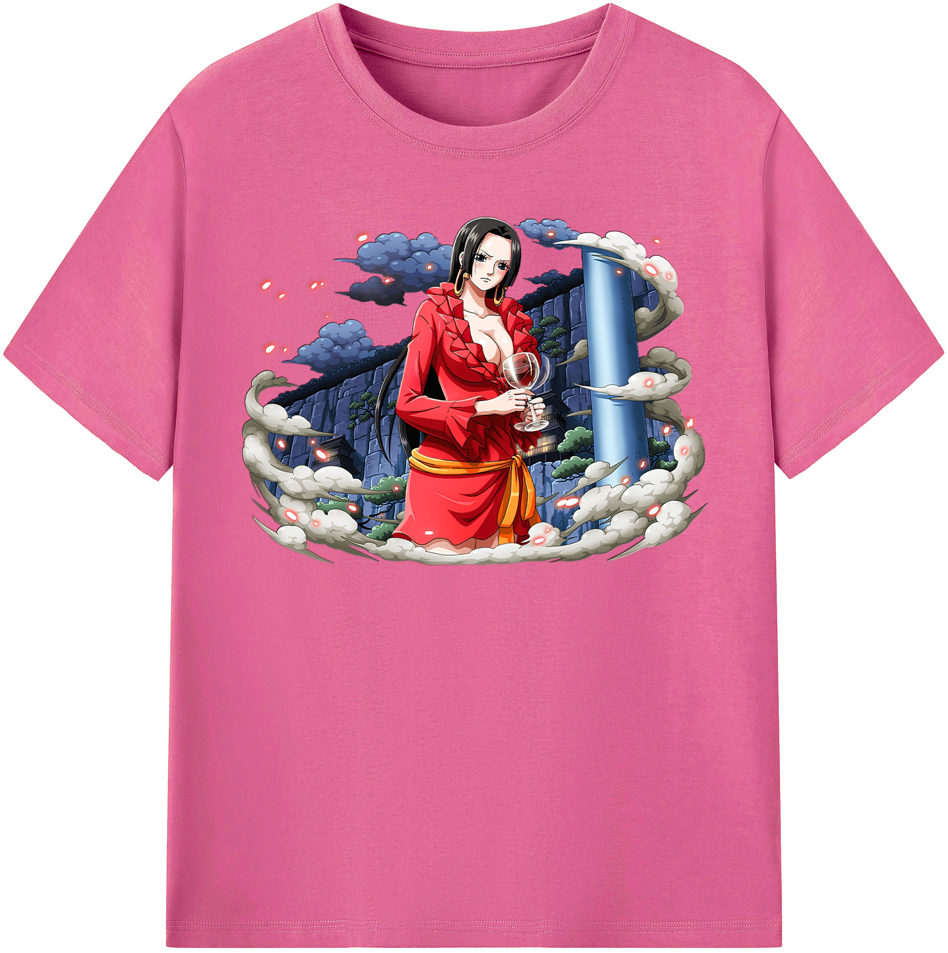 ワンピース ボア・ハンコック ONE PIECE Boa·Hancock レディースカジュアルプリントTシャツ（綿100％）
