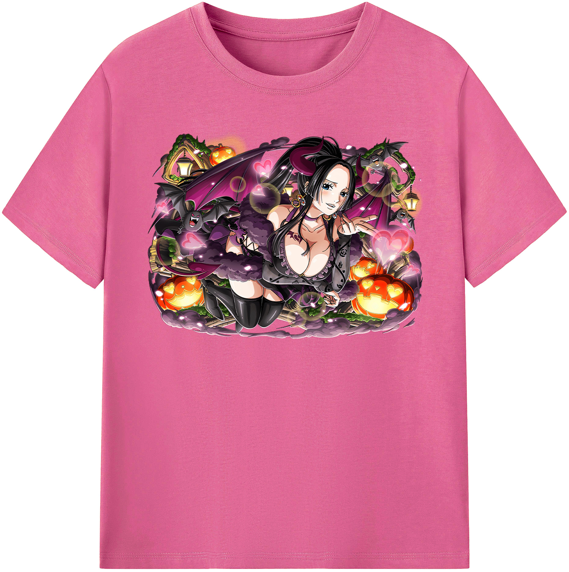 ワンピース ボア・ハンコック ONE PIECE Boa·Hancock レディースカジュアルプリントTシャツ（綿100％）