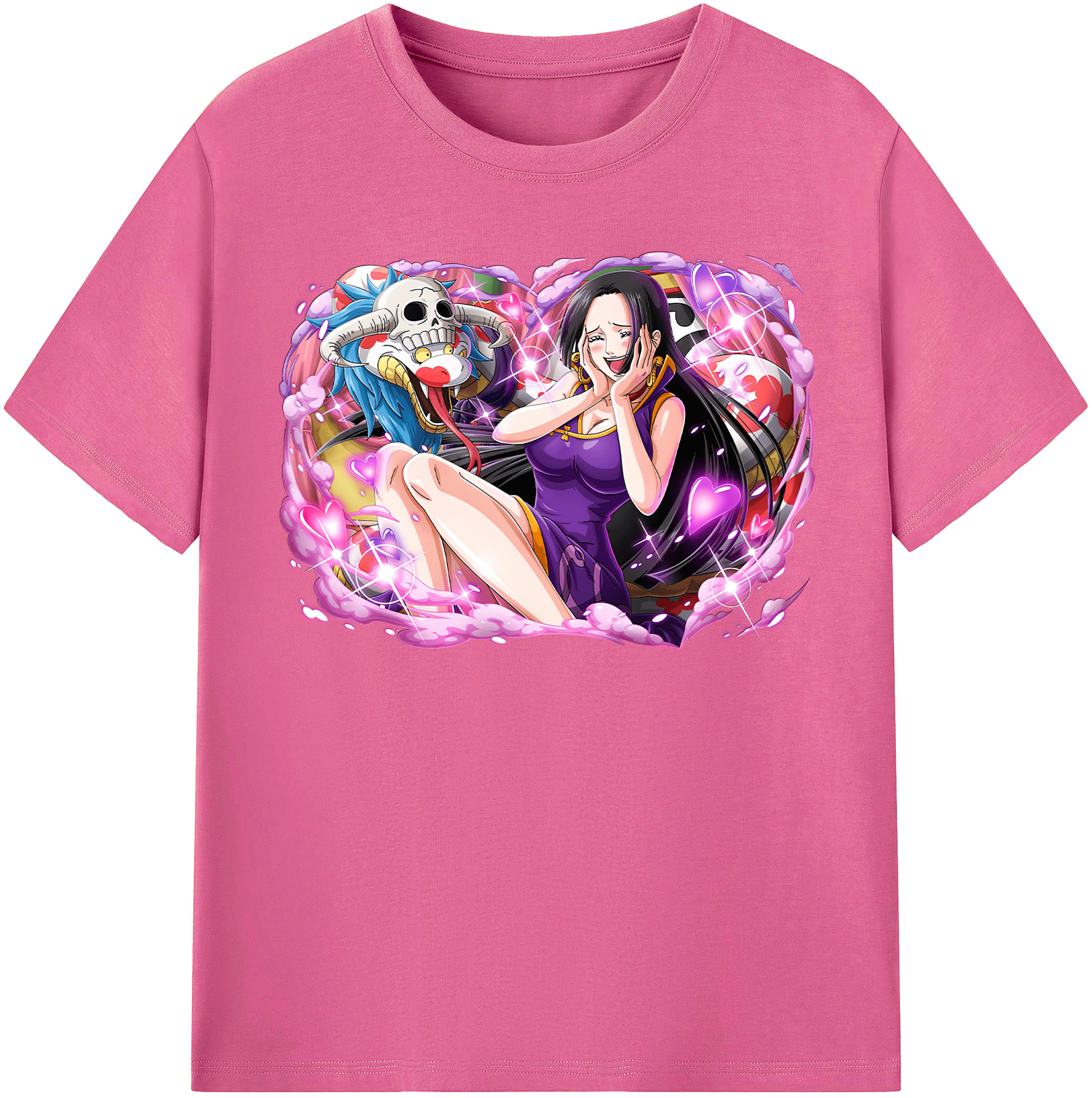 ワンピース ボア・ハンコック ONE PIECE Boa·Hancock レディースカジュアルプリントTシャツ（綿100％）
