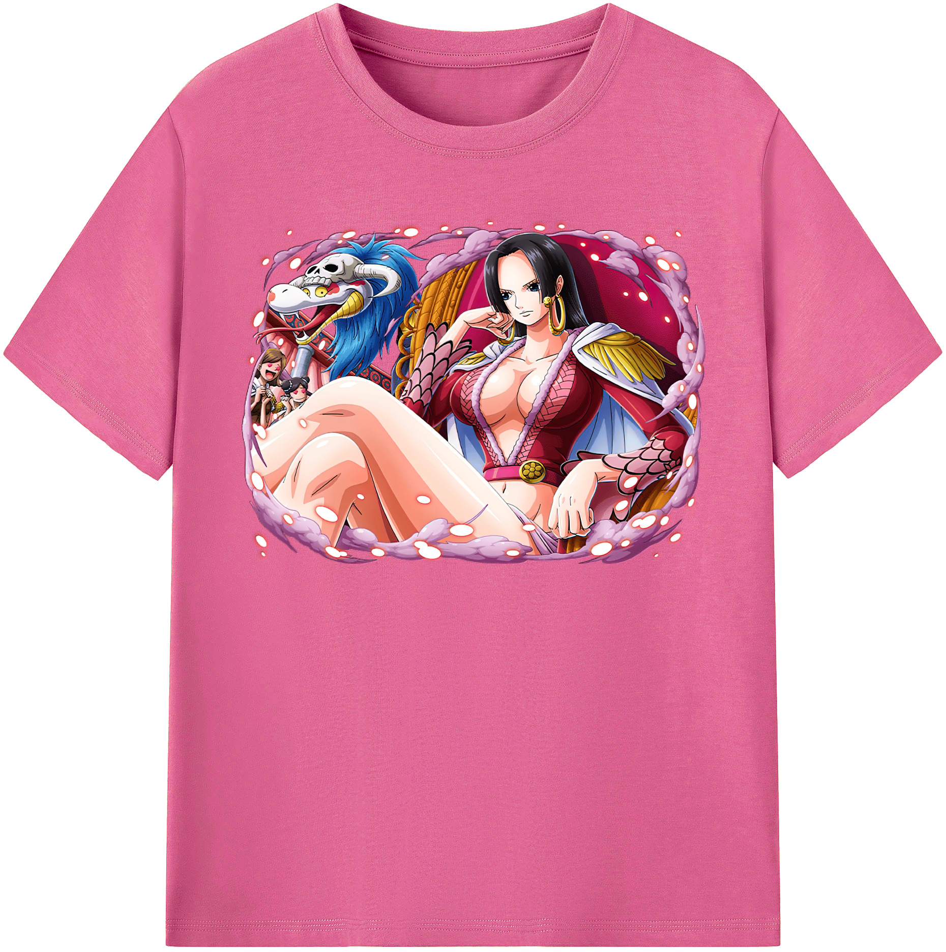 ワンピース ボア・ハンコック ONE PIECE Boa·Hancock レディースカジュアルプリントTシャツ（綿100％）