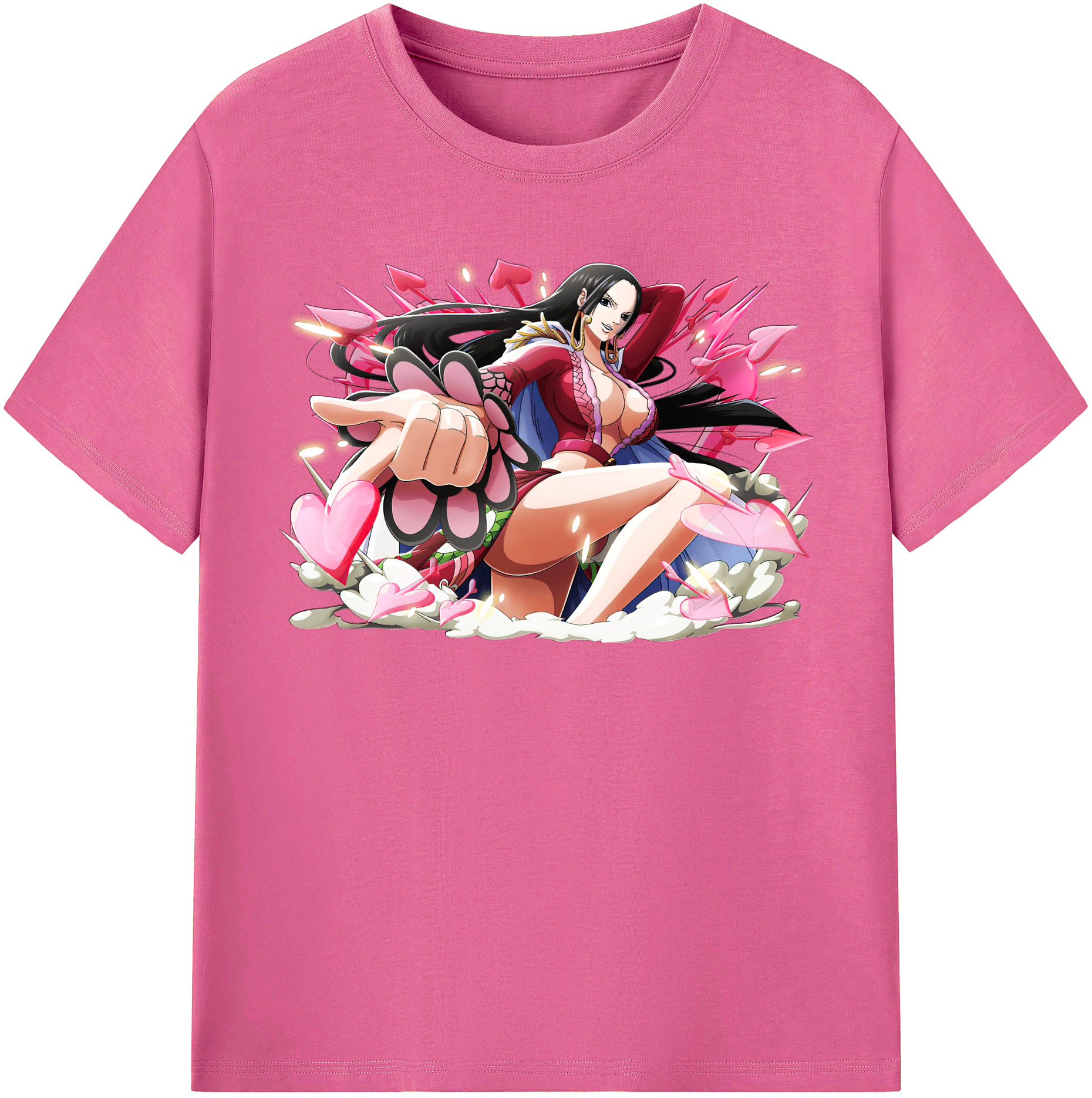 ワンピース ボア・ハンコック ONE PIECE Boa·Hancock レディースカジュアルプリントTシャツ（綿100％）