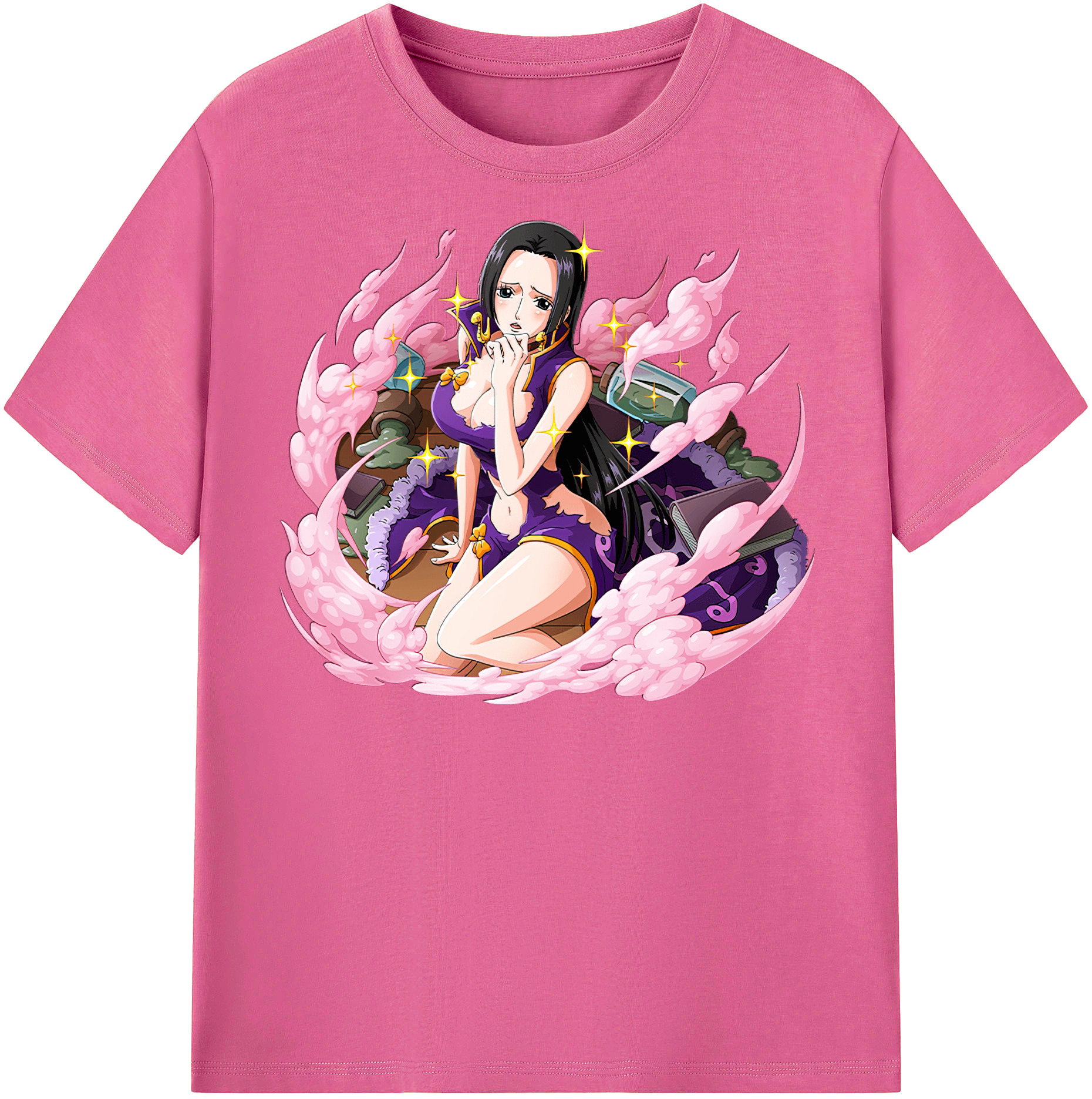 ワンピース ボア・ハンコック ONE PIECE Boa·Hancock レディースカジュアルプリントTシャツ（綿100％）