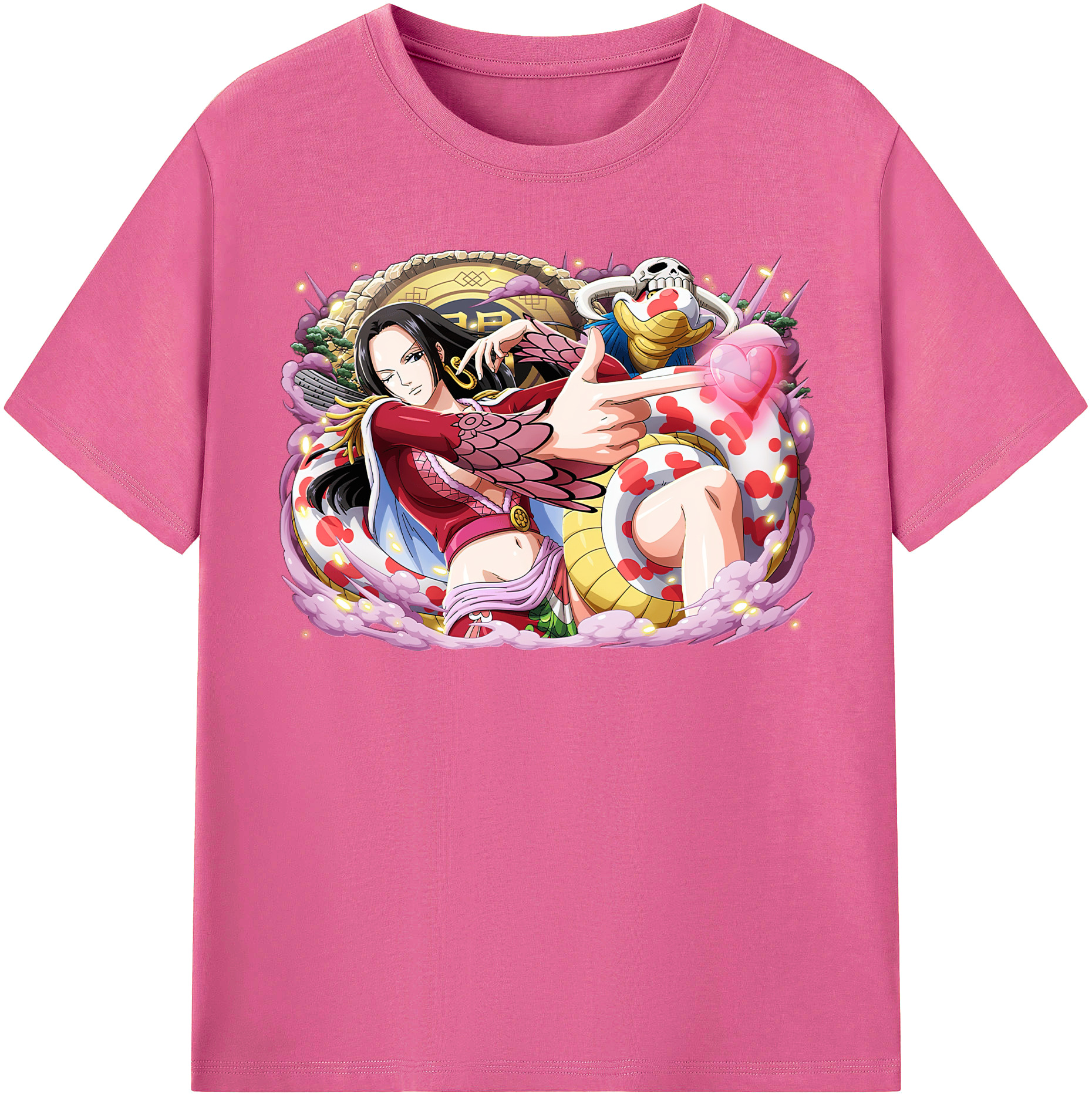 ワンピース ボア・ハンコック ONE PIECE Boa·Hancock レディースカジュアルプリントTシャツ（綿100％）