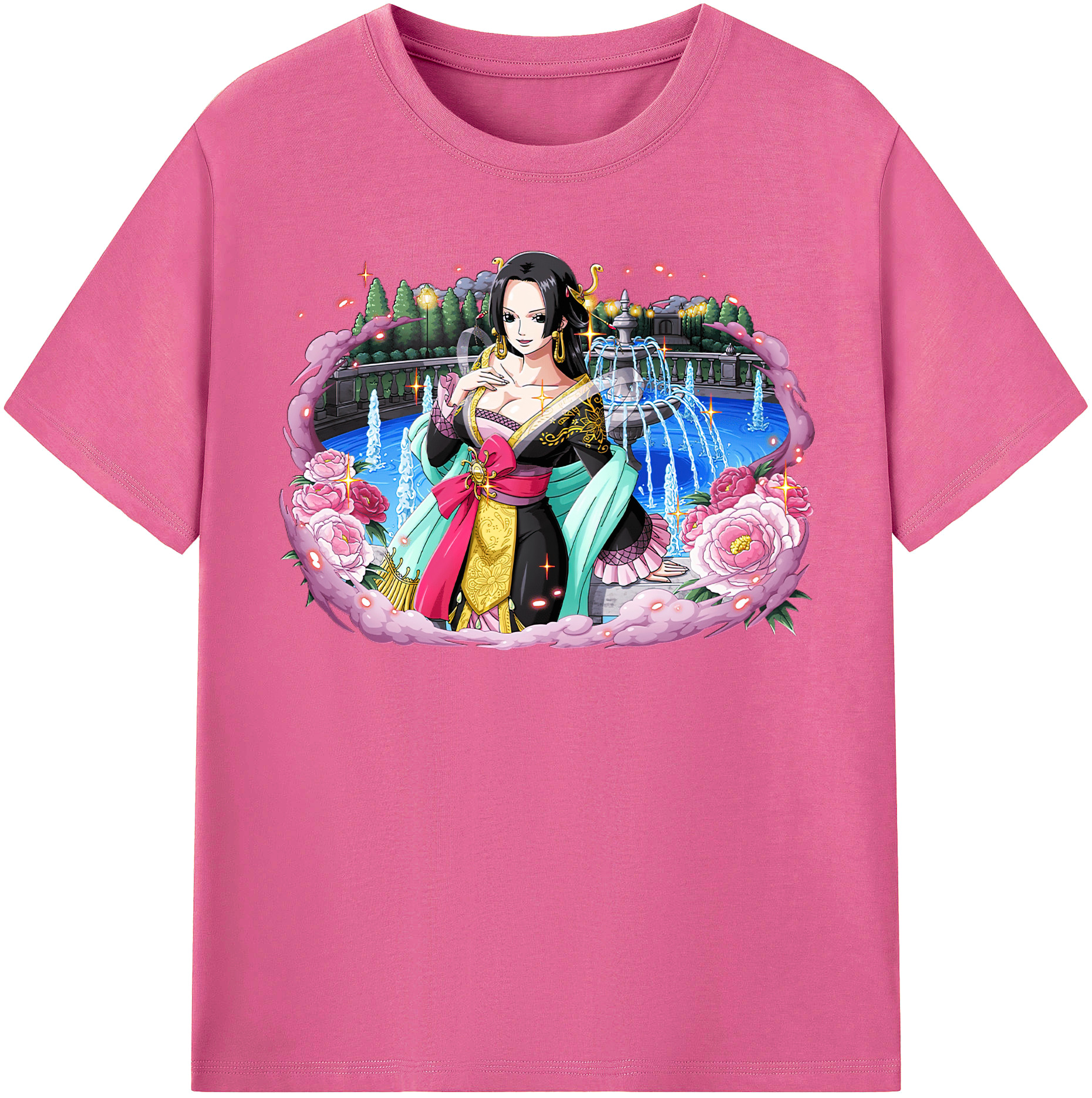 ワンピース ボア・ハンコック ONE PIECE Boa·Hancock レディースカジュアルプリントTシャツ（綿100％）