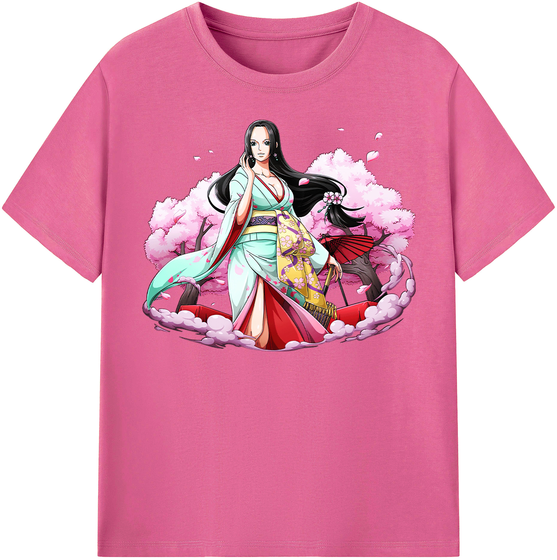 ワンピース ボア・ハンコック ONE PIECE Boa·Hancock レディースカジュアルプリントTシャツ（綿100％）