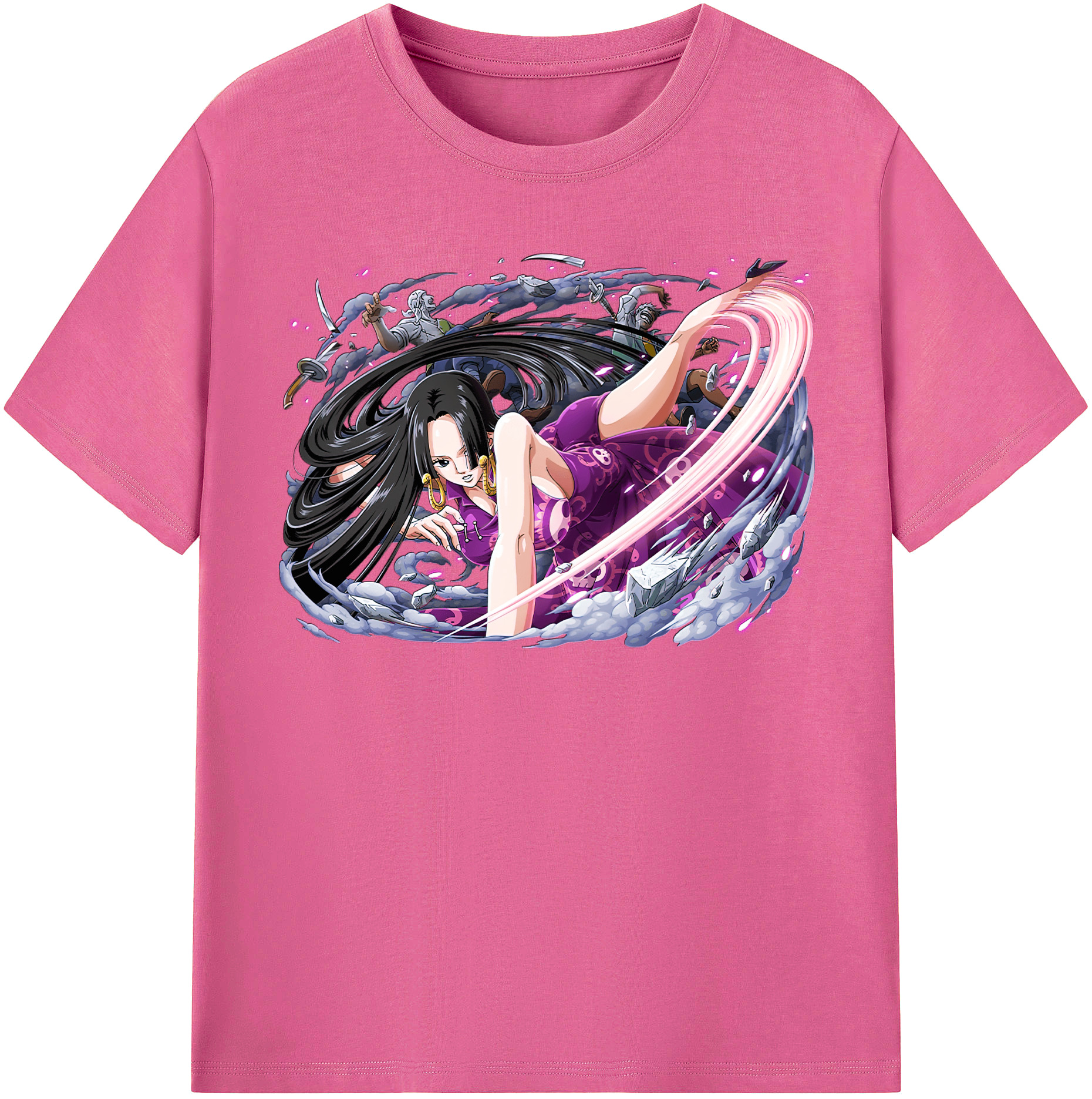 ワンピース ボア・ハンコック ONE PIECE Boa·Hancock レディースカジュアルプリントTシャツ（綿100％）