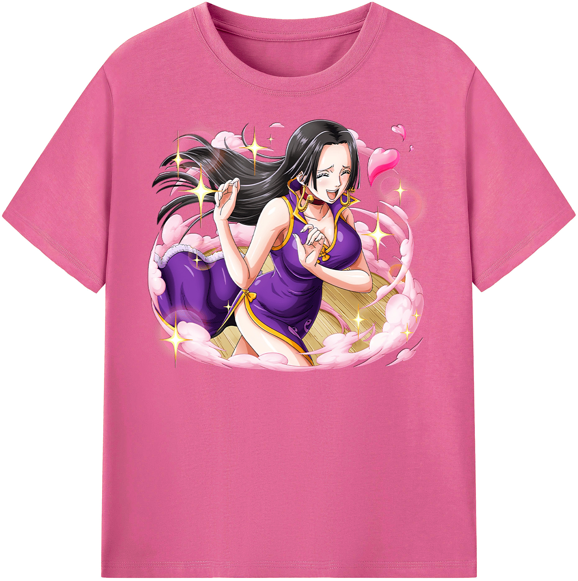 ワンピース ボア・ハンコック ONE PIECE Boa·Hancock レディースカジュアルプリントTシャツ（綿100％）