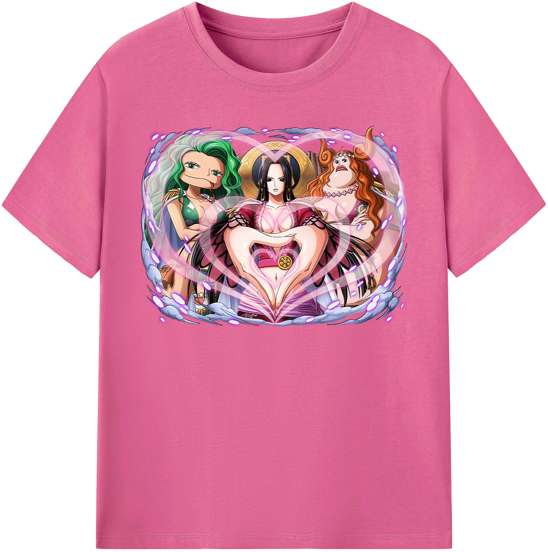 ワンピース ボア・ハンコック ONE PIECE Boa·Hancock レディースカジュアルプリントTシャツ（綿100％）