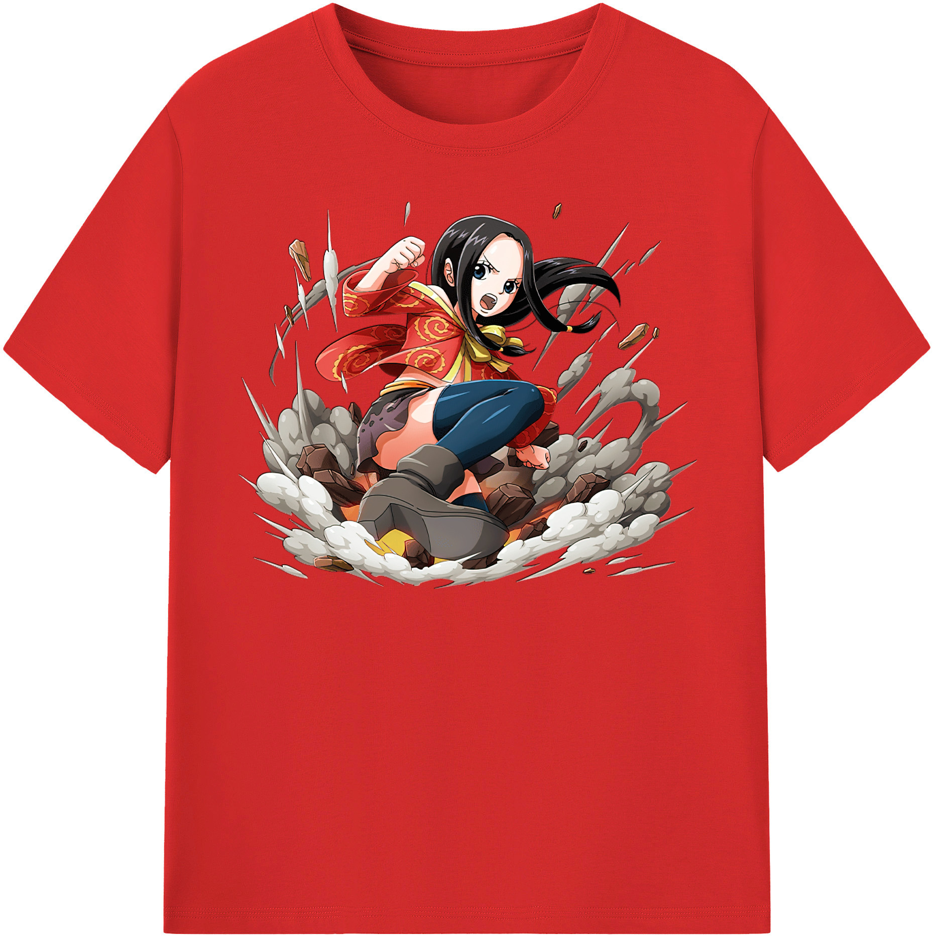 ワンピース ボア・ハンコック ONE PIECE Boa·Hancock レディースカジュアルプリントTシャツ（綿100％）