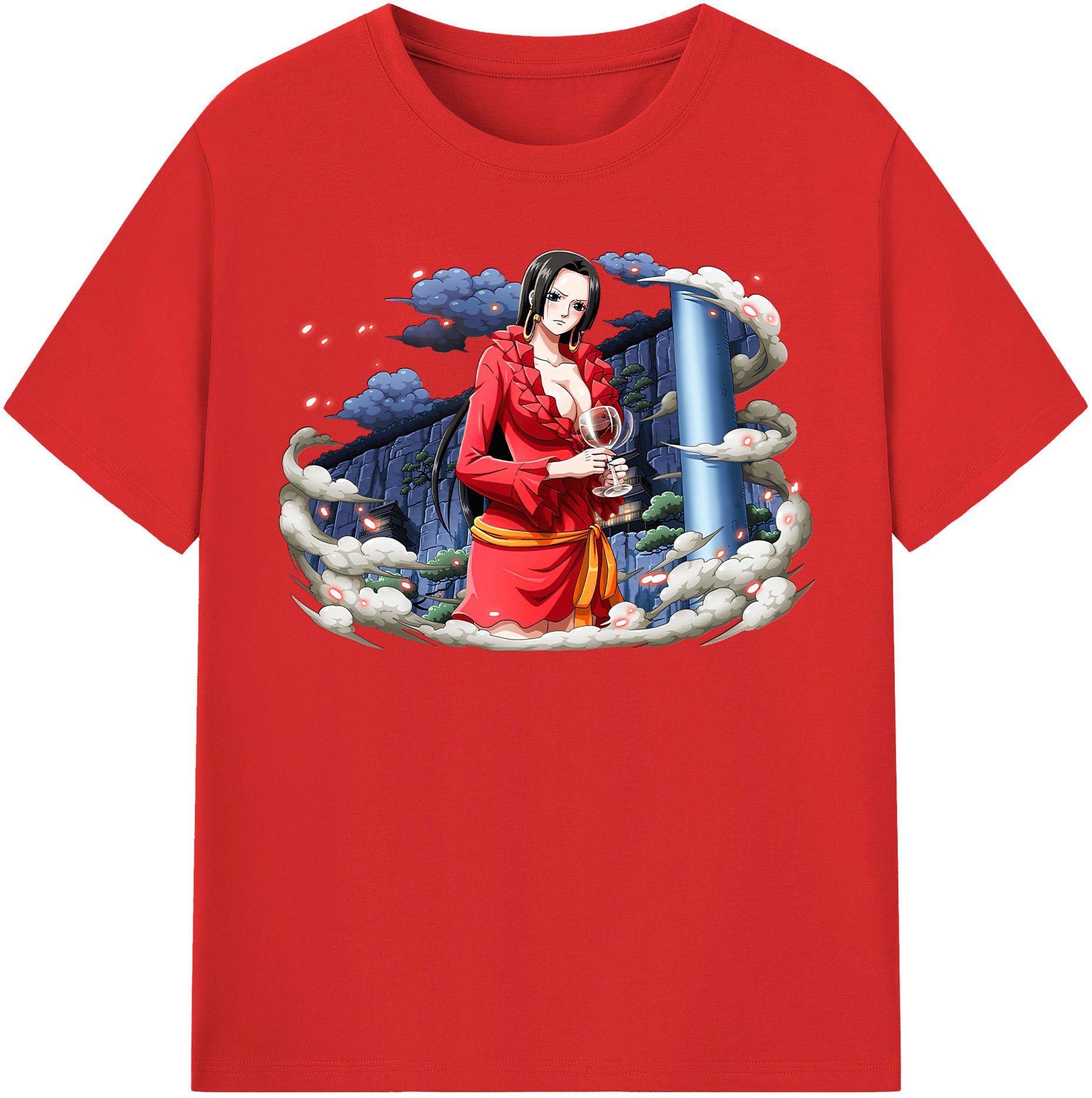 ワンピース ボア・ハンコック ONE PIECE Boa·Hancock レディースカジュアルプリントTシャツ（綿100％）