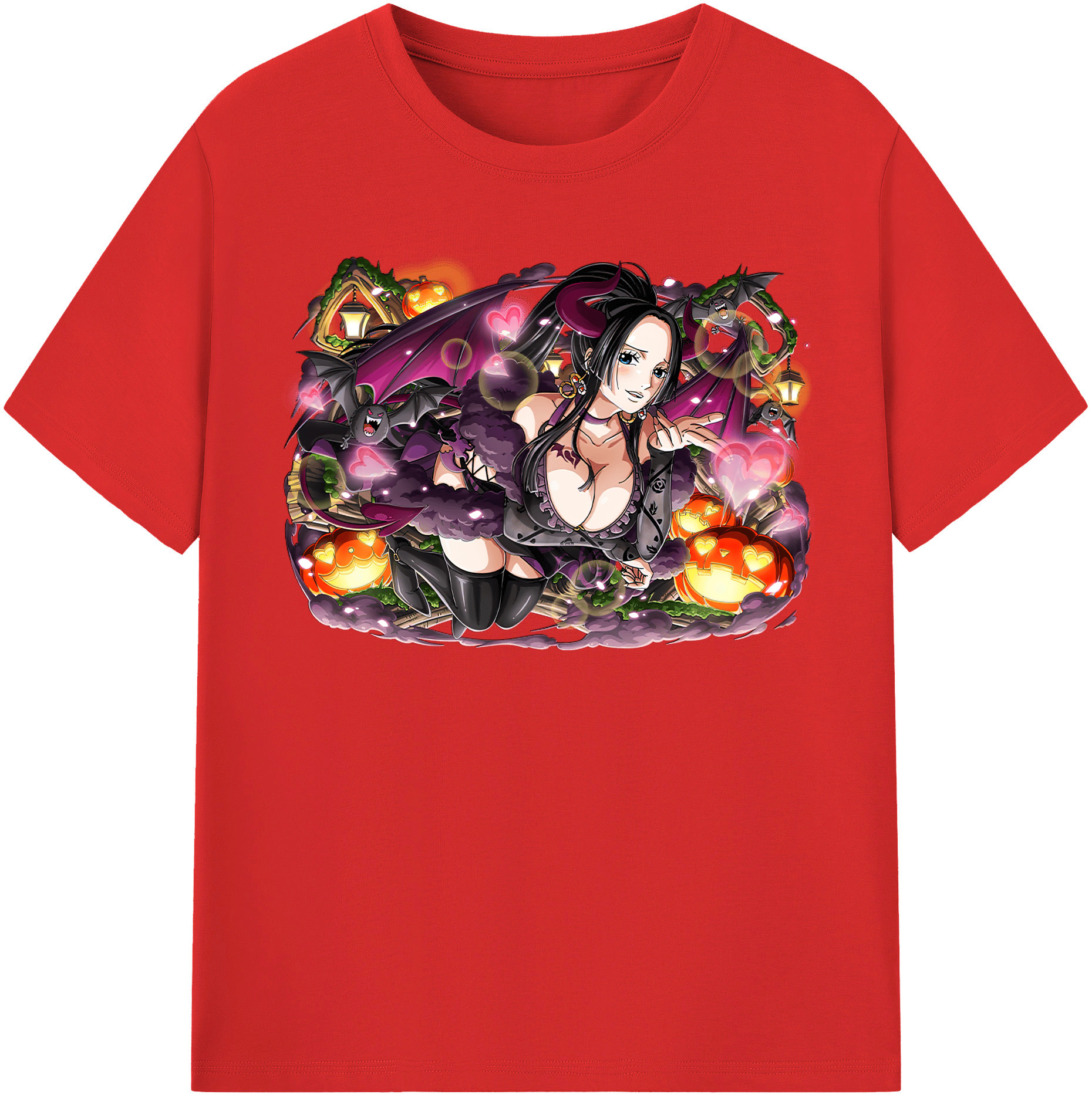 ワンピース ボア・ハンコック ONE PIECE Boa·Hancock レディースカジュアルプリントTシャツ（綿100％）