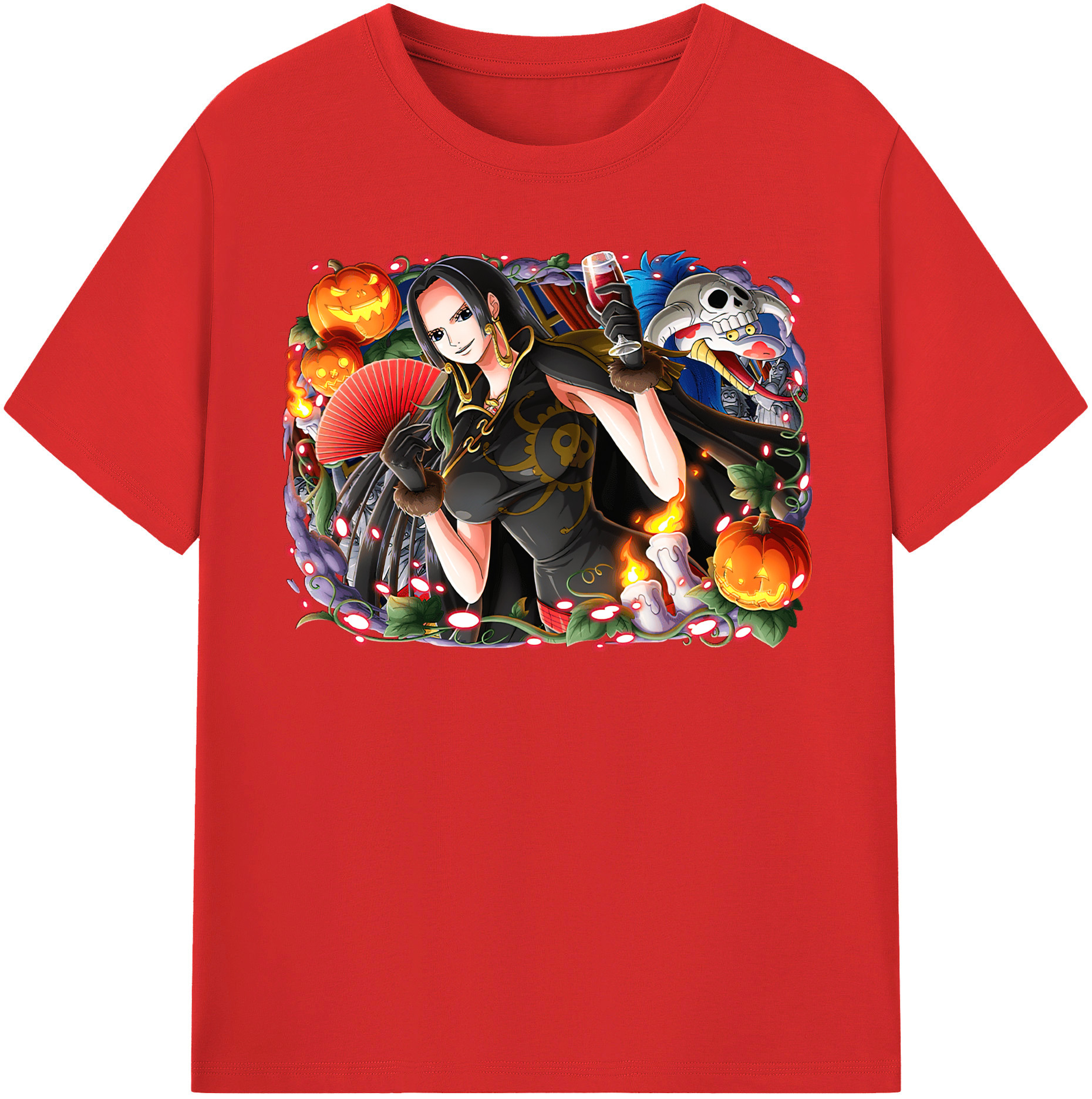ワンピース ボア・ハンコック ONE PIECE Boa·Hancock レディースカジュアルプリントTシャツ（綿100％）