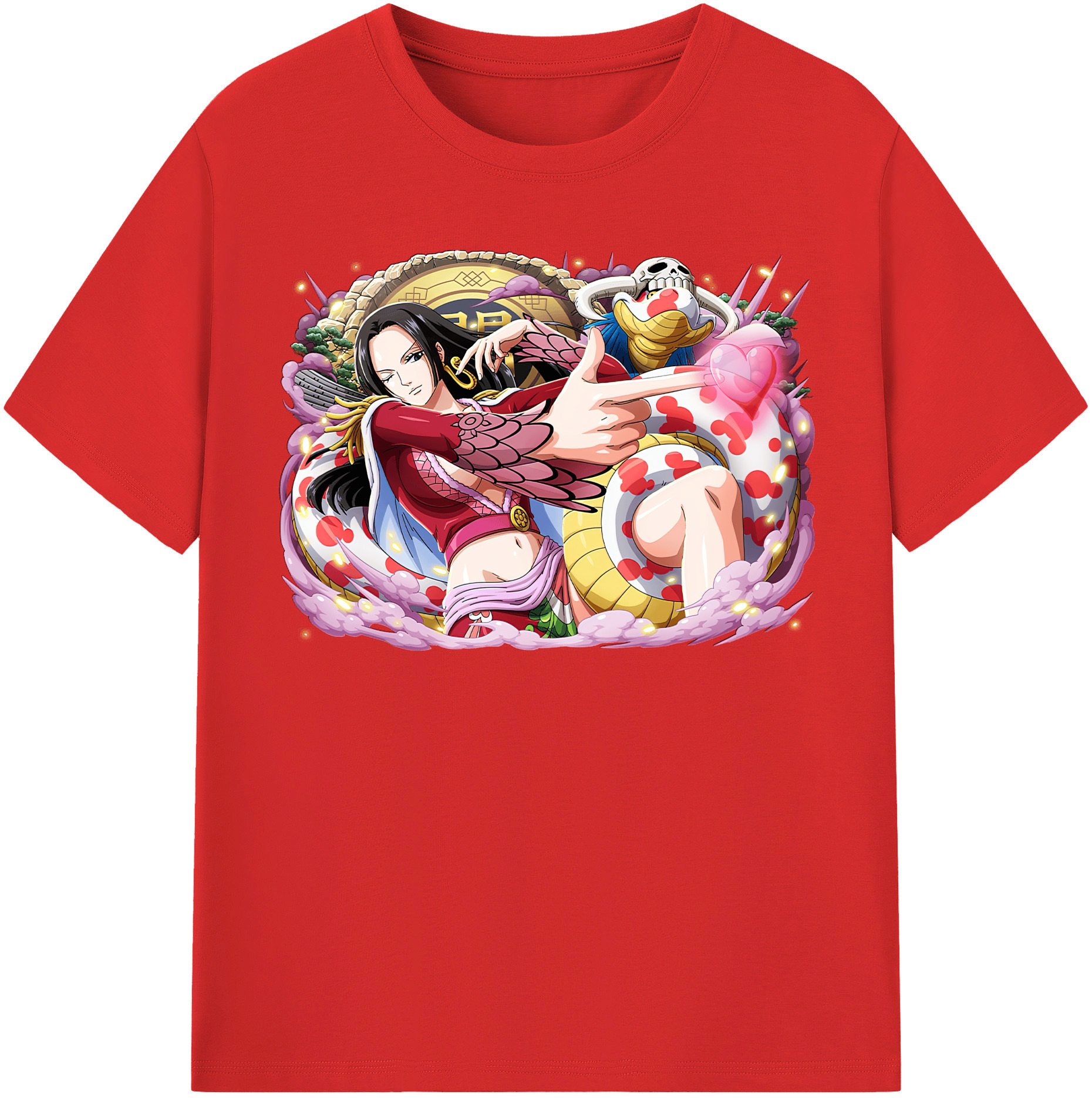 ワンピース ボア・ハンコック ONE PIECE Boa·Hancock レディースカジュアルプリントTシャツ（綿100％）