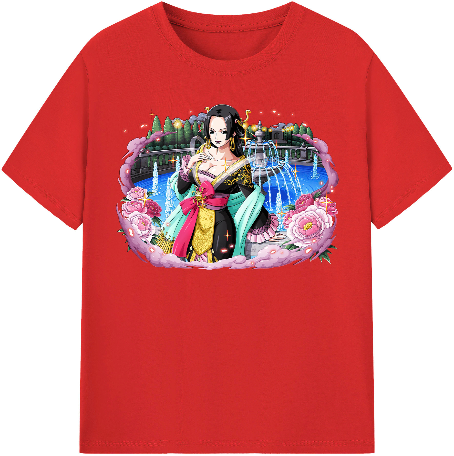 ワンピース ボア・ハンコック ONE PIECE Boa·Hancock レディースカジュアルプリントTシャツ（綿100％）