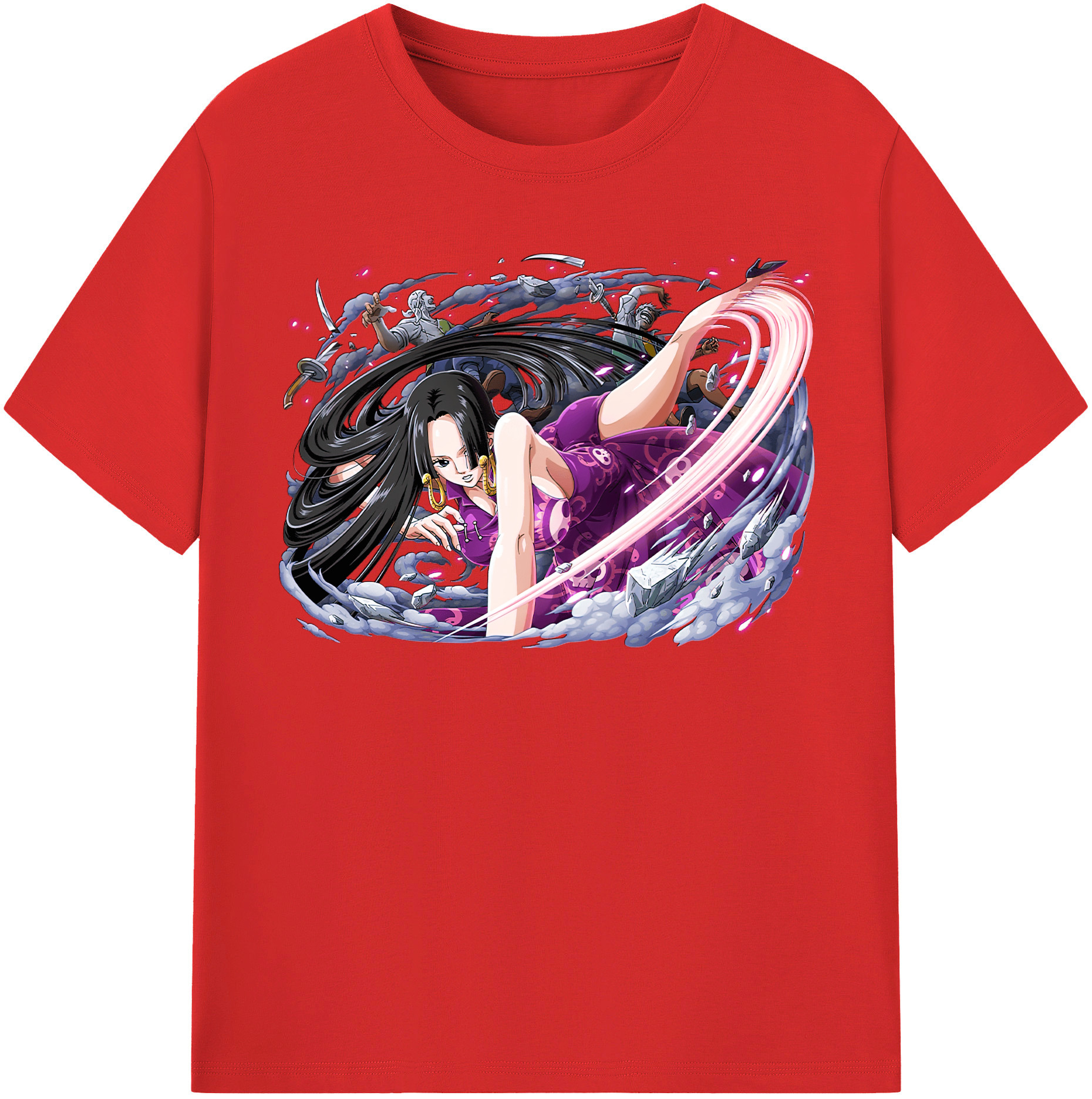 ワンピース ボア・ハンコック ONE PIECE Boa·Hancock レディースカジュアルプリントTシャツ（綿100％）