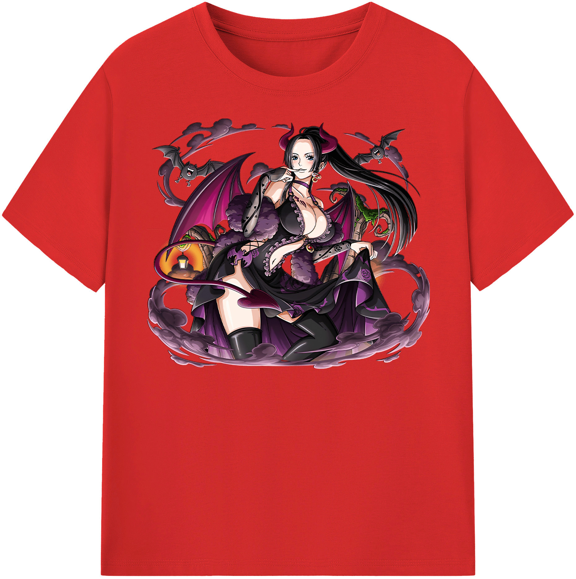 ワンピース ボア・ハンコック ONE PIECE Boa·Hancock レディースカジュアルプリントTシャツ（綿100％）