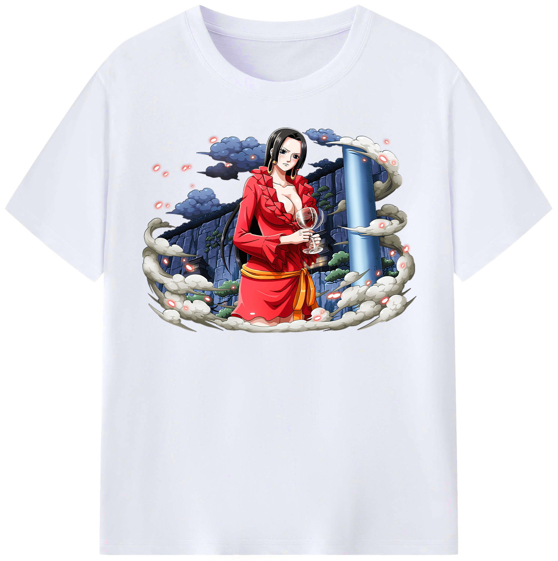 ワンピース ボア・ハンコック ONE PIECE Boa·Hancock レディースカジュアルプリントTシャツ（綿100％）