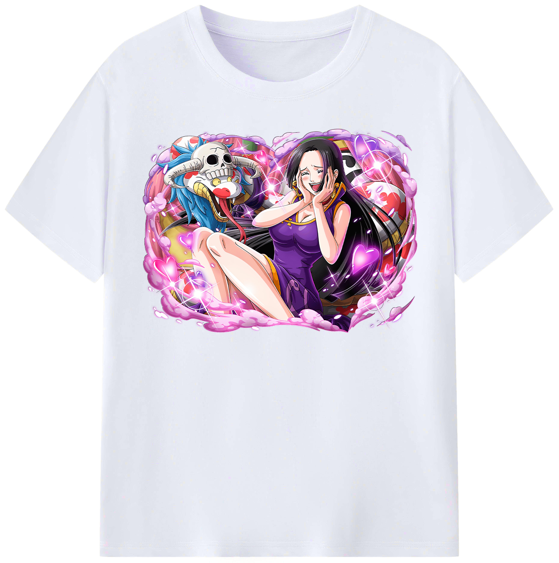 ワンピース ボア・ハンコック ONE PIECE Boa·Hancock レディースカジュアルプリントTシャツ（綿100％）