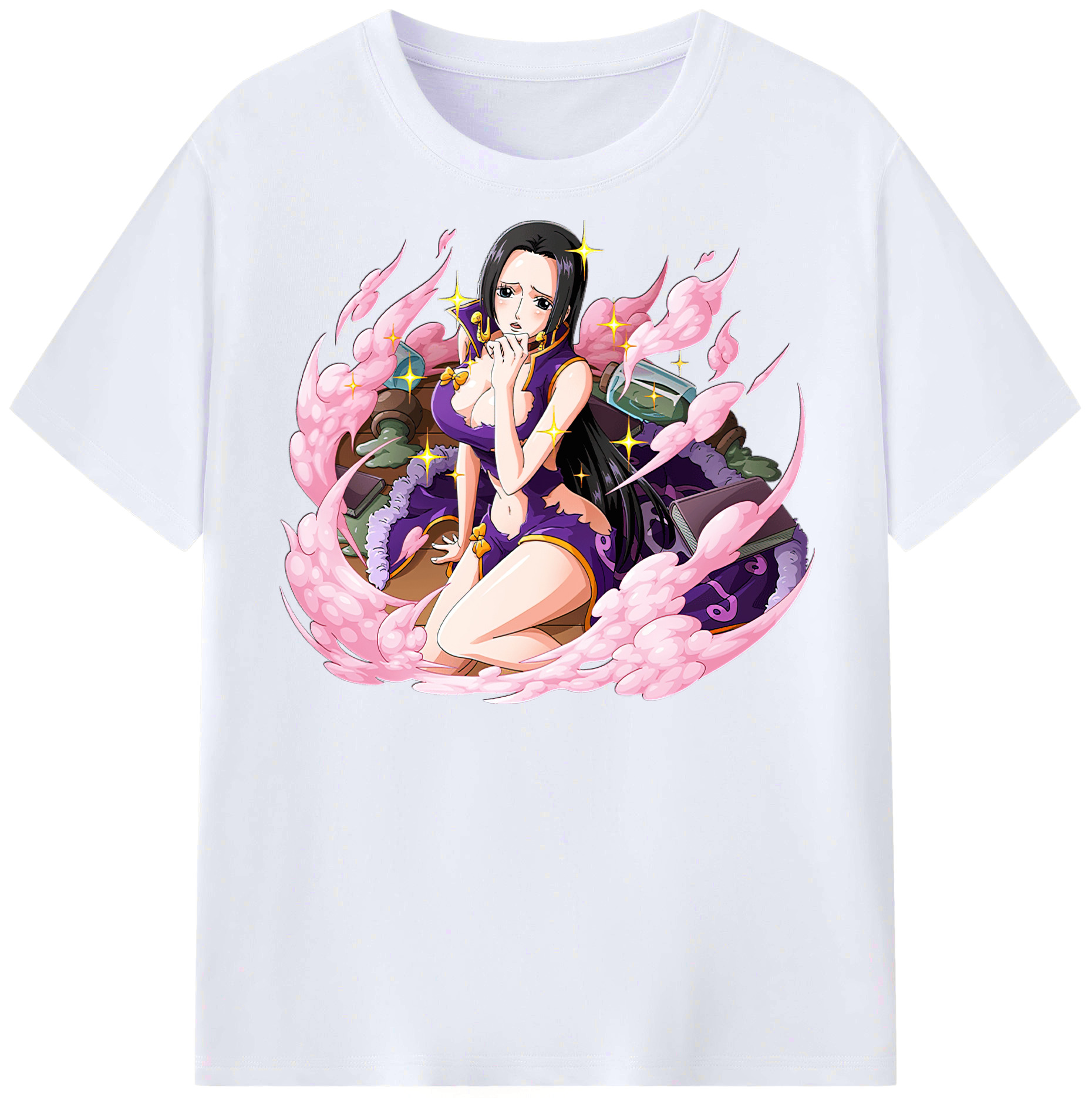 ワンピース ボア・ハンコック ONE PIECE Boa·Hancock レディースカジュアルプリントTシャツ（綿100％）