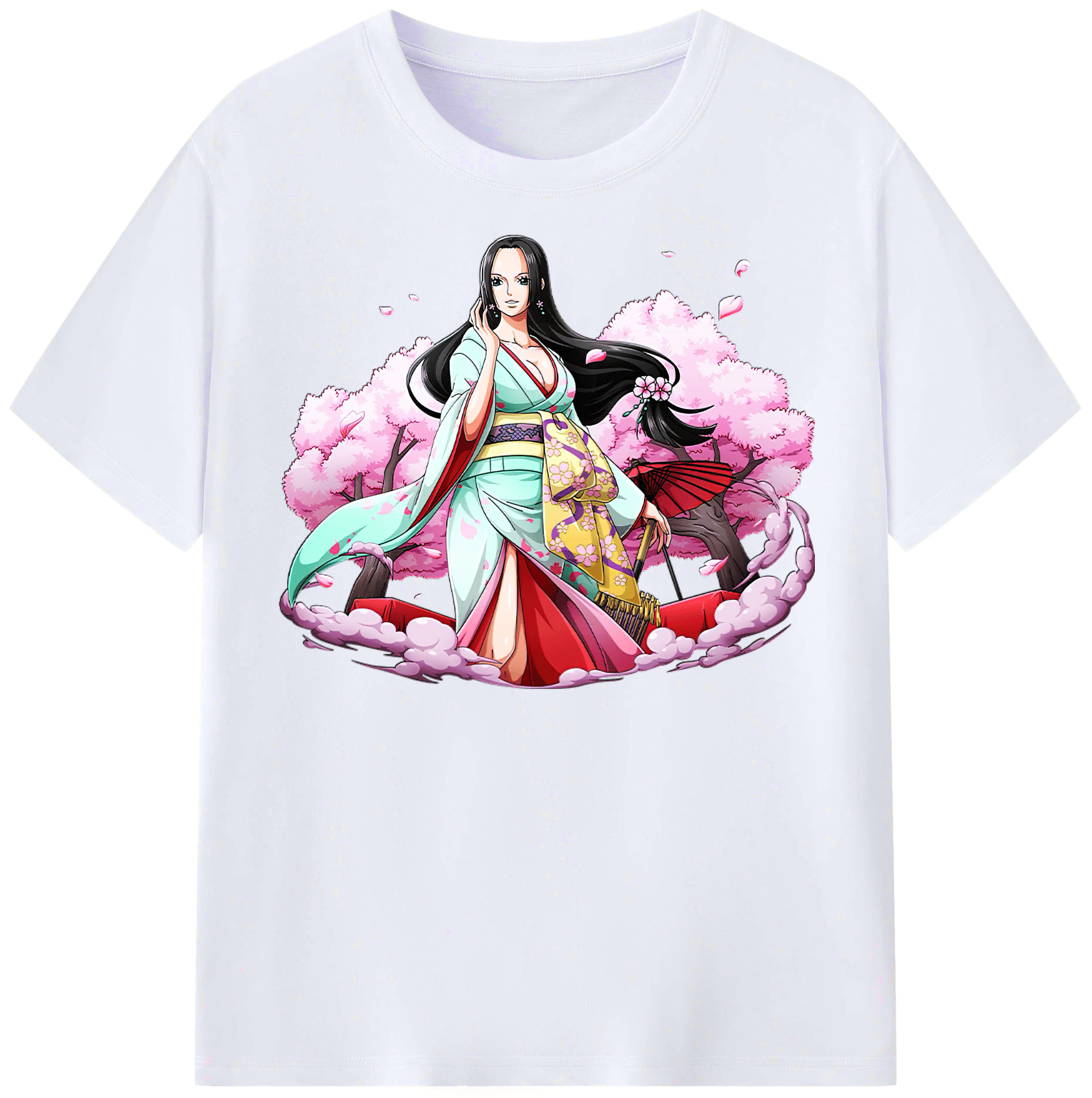 ワンピース ボア・ハンコック ONE PIECE Boa·Hancock レディースカジュアルプリントTシャツ（綿100％）