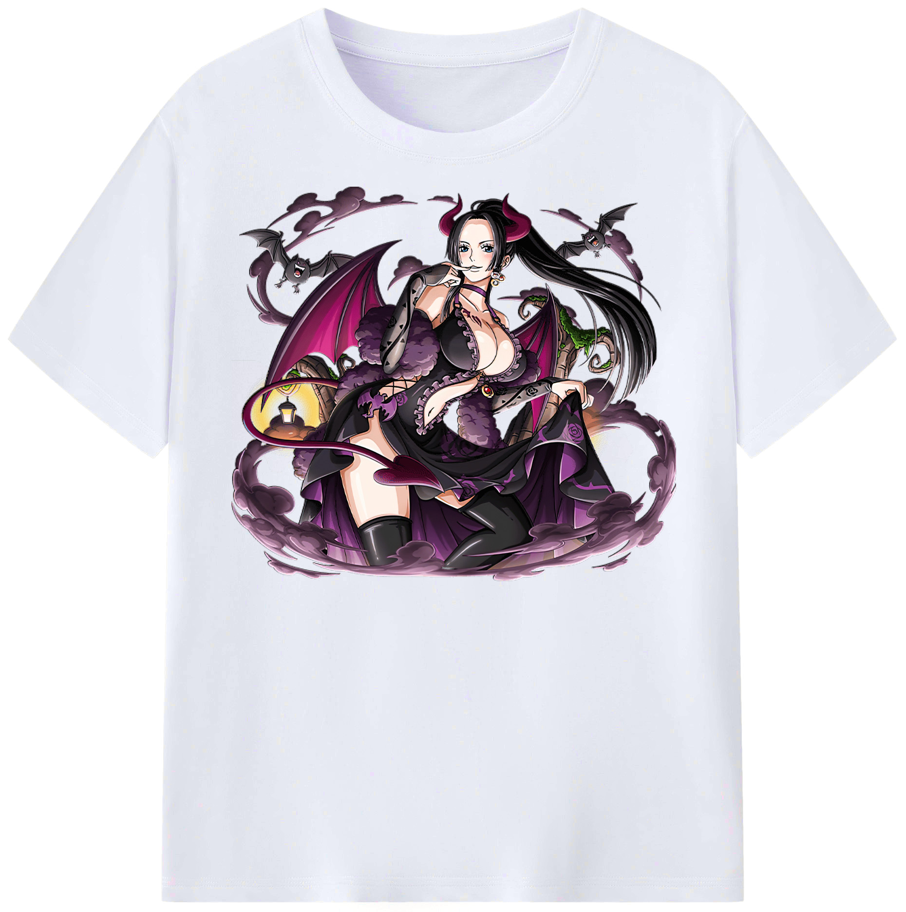 ワンピース ボア・ハンコック ONE PIECE Boa·Hancock レディースカジュアルプリントTシャツ（綿100％）