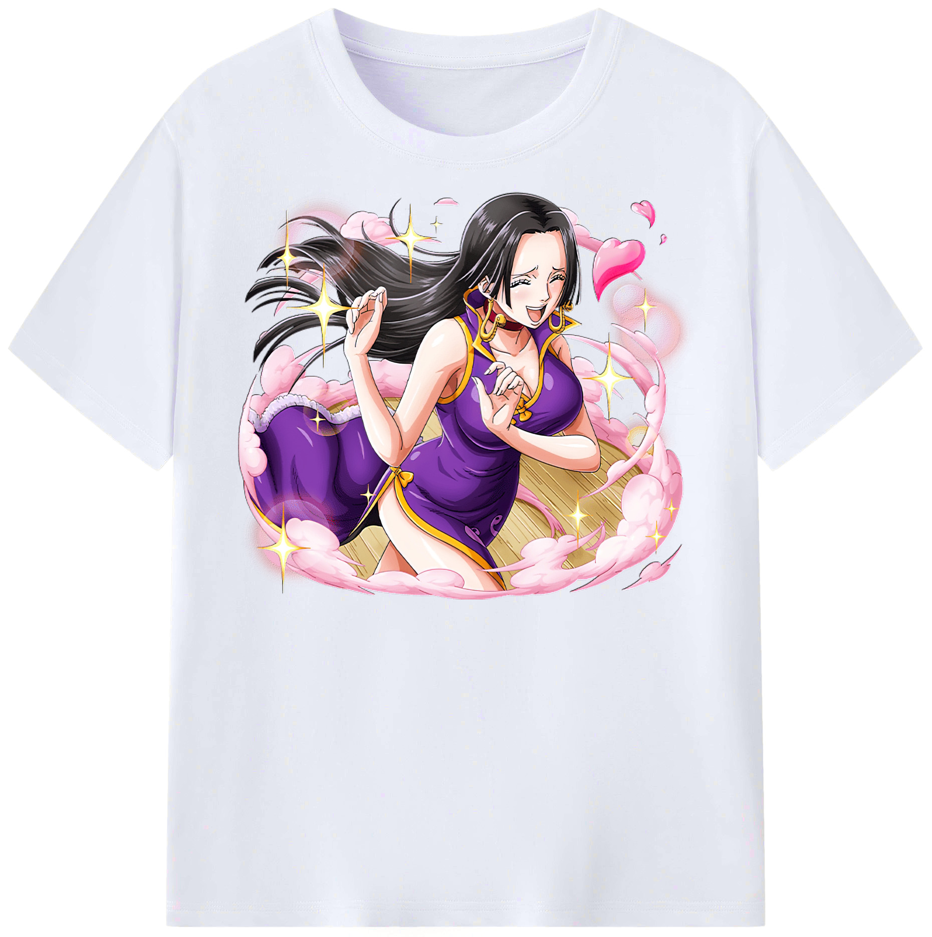 ワンピース ボア・ハンコック ONE PIECE Boa·Hancock レディースカジュアルプリントTシャツ（綿100％）