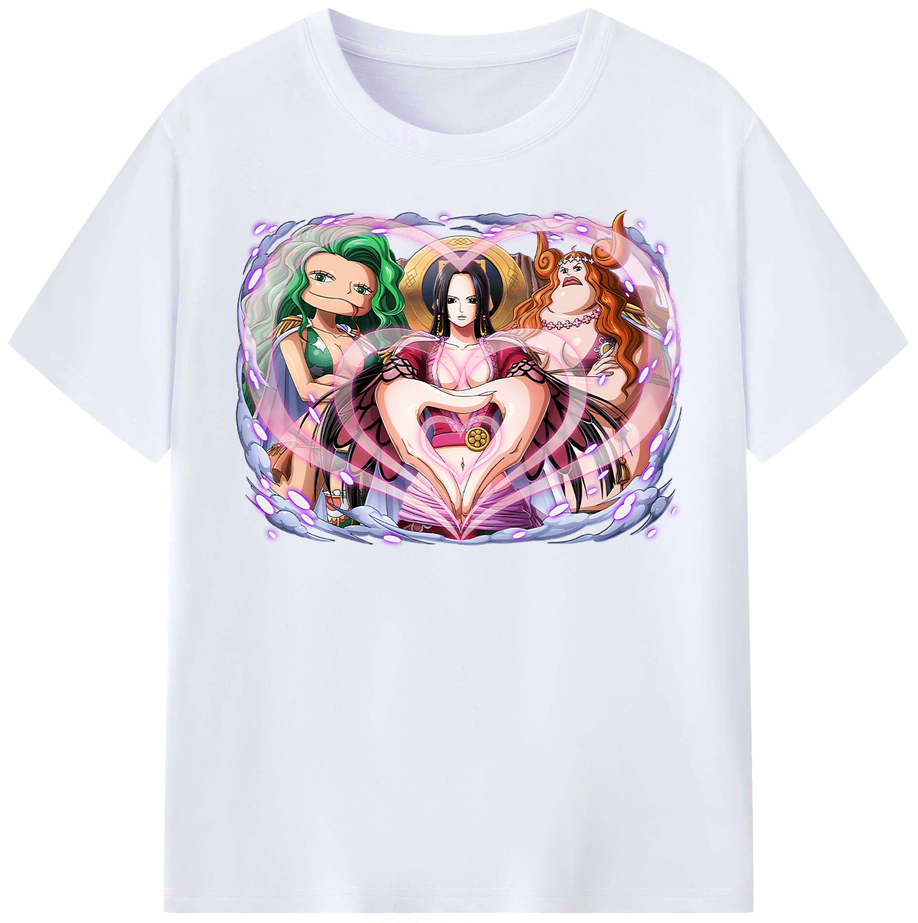 ワンピース ボア・ハンコック ONE PIECE Boa·Hancock レディースカジュアルプリントTシャツ（綿100％）