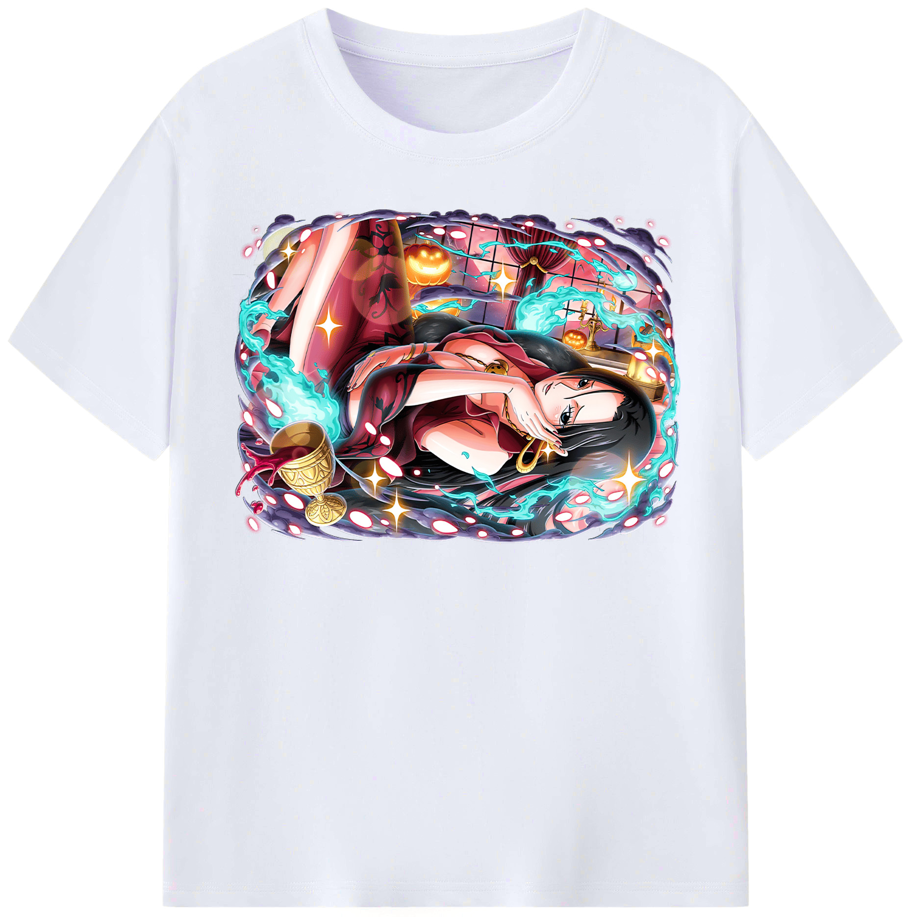 ワンピース ボア・ハンコック ONE PIECE Boa·Hancock レディースカジュアルプリントTシャツ（綿100％）