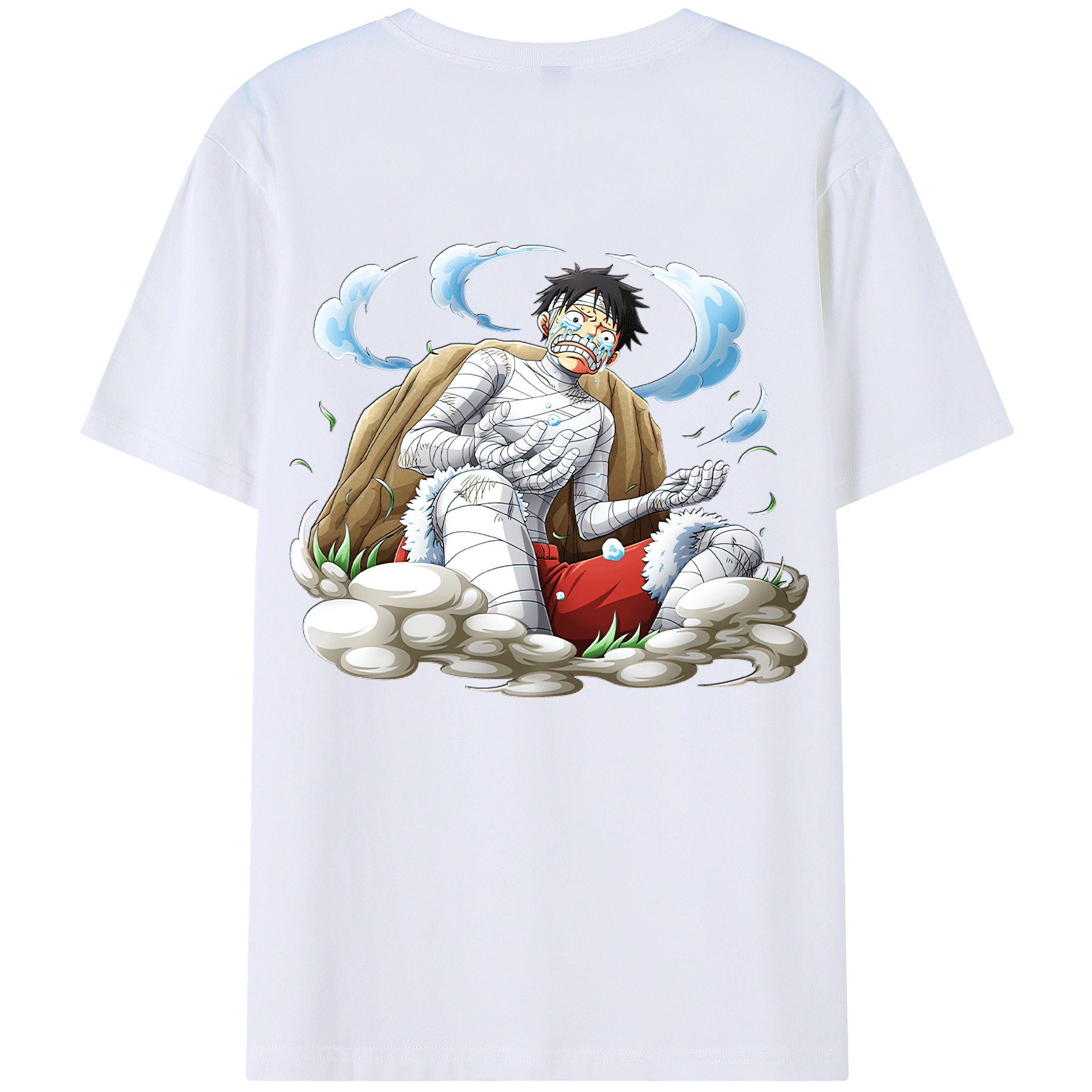 （画像用） ワンピース モンキー・D・ルフィ ONE PIECE Monkey D. Luffy 綿100％半袖Tシャツ（背面プリント）