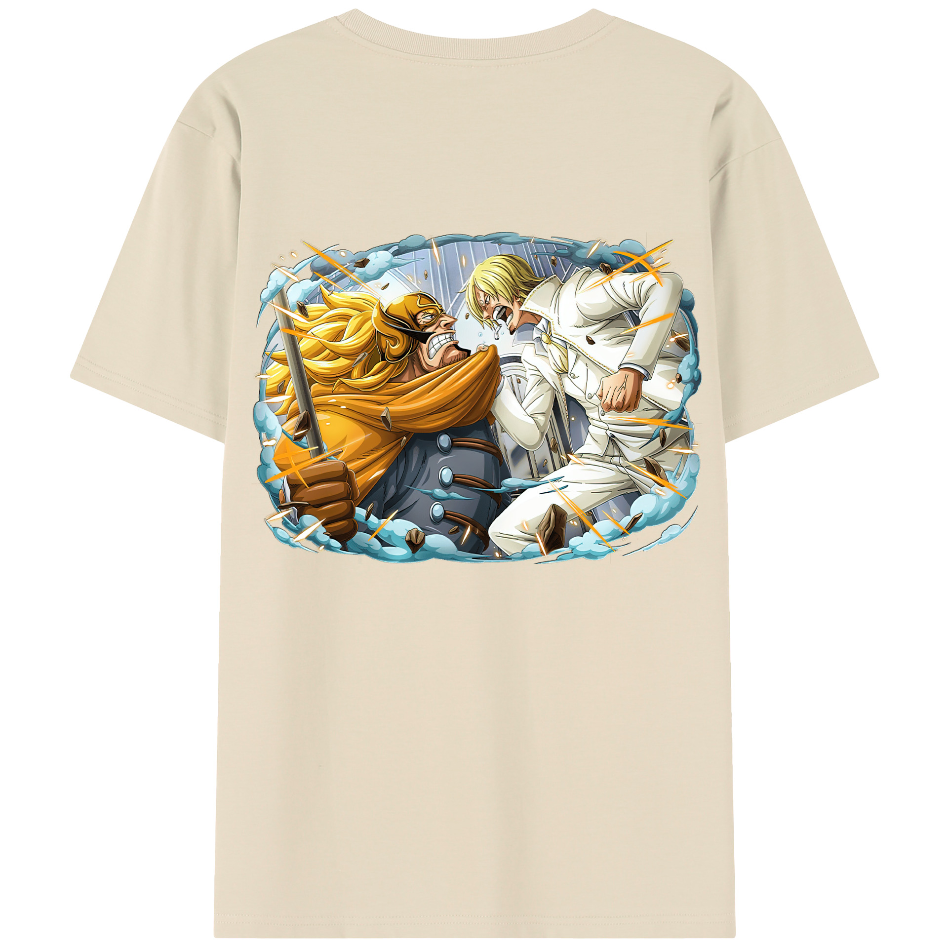 ワンピース サンジ ONE PIECE Sanji 綿100％半袖Tシャツ（背面プリント）