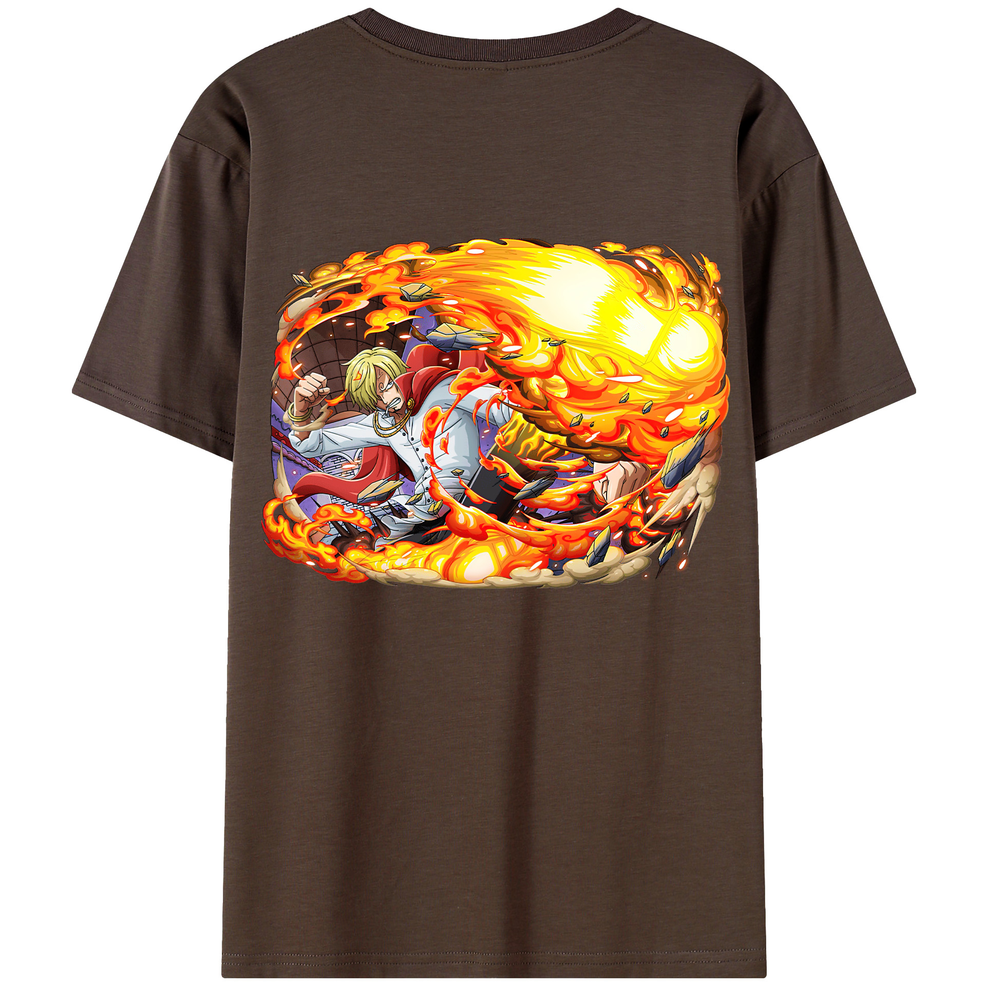 ワンピース サンジ ONE PIECE Sanji 綿100％半袖Tシャツ（背面プリント）