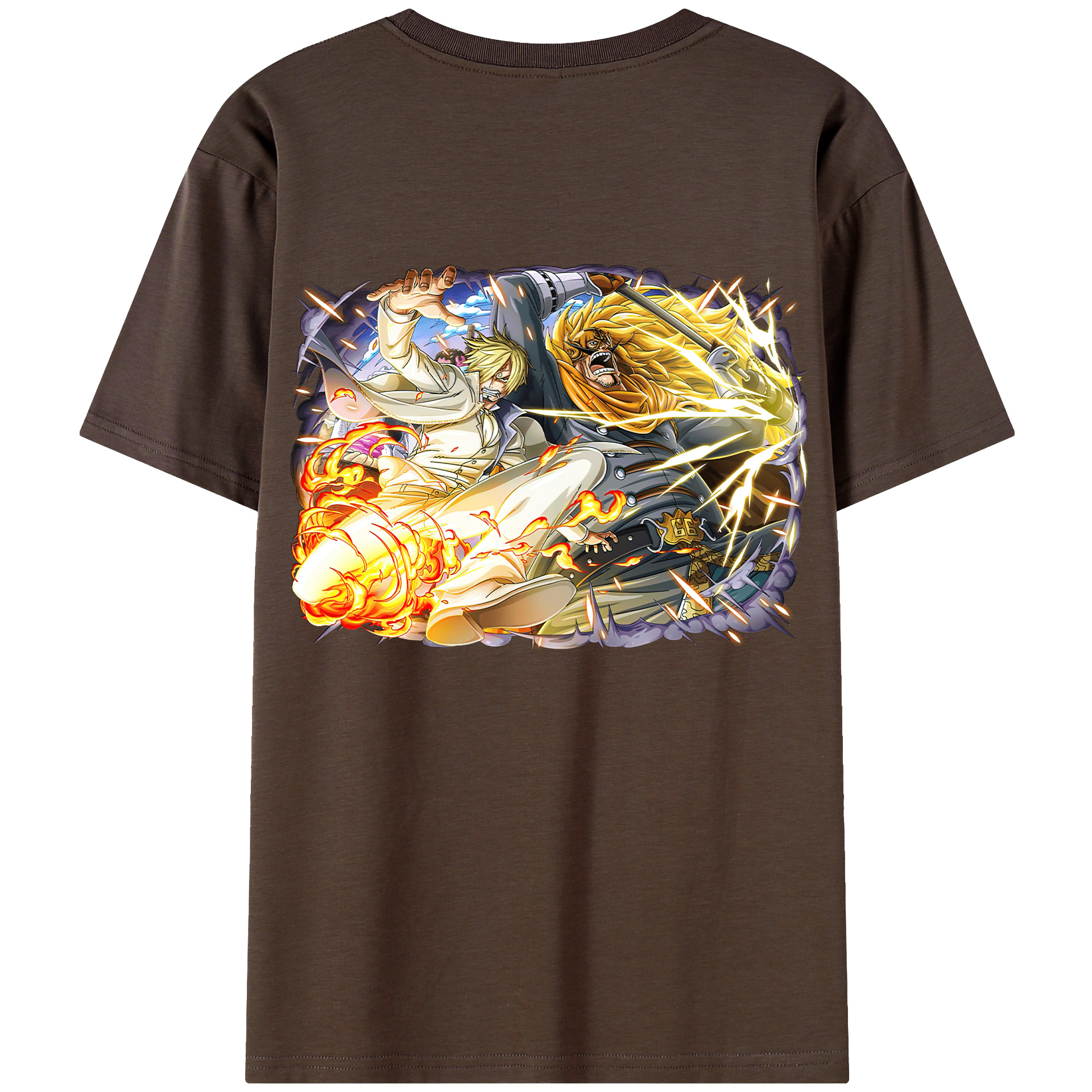ワンピース サンジ ONE PIECE Sanji 綿100％半袖Tシャツ（背面プリント）