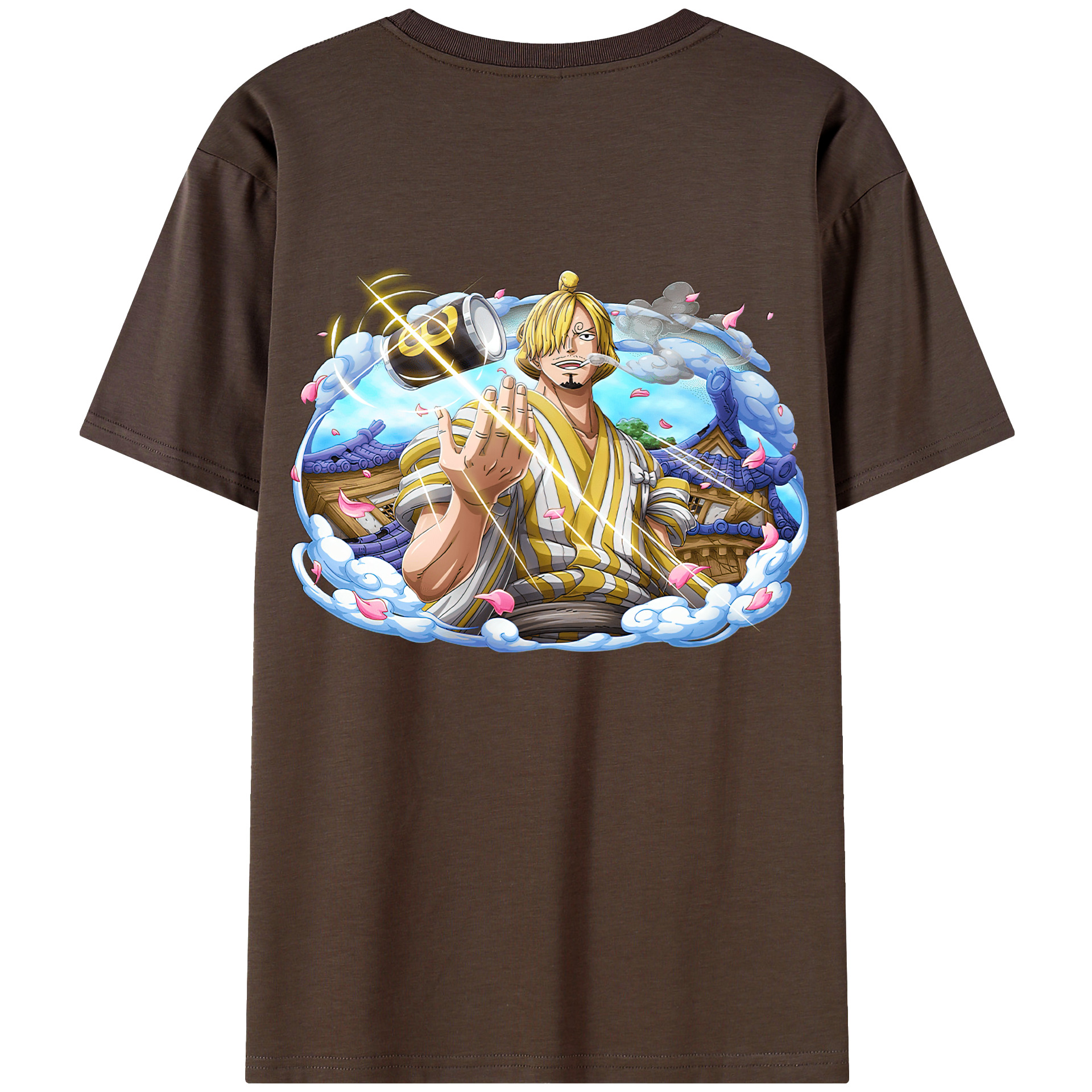 ワンピース サンジ ONE PIECE Sanji 綿100％半袖Tシャツ（背面プリント）