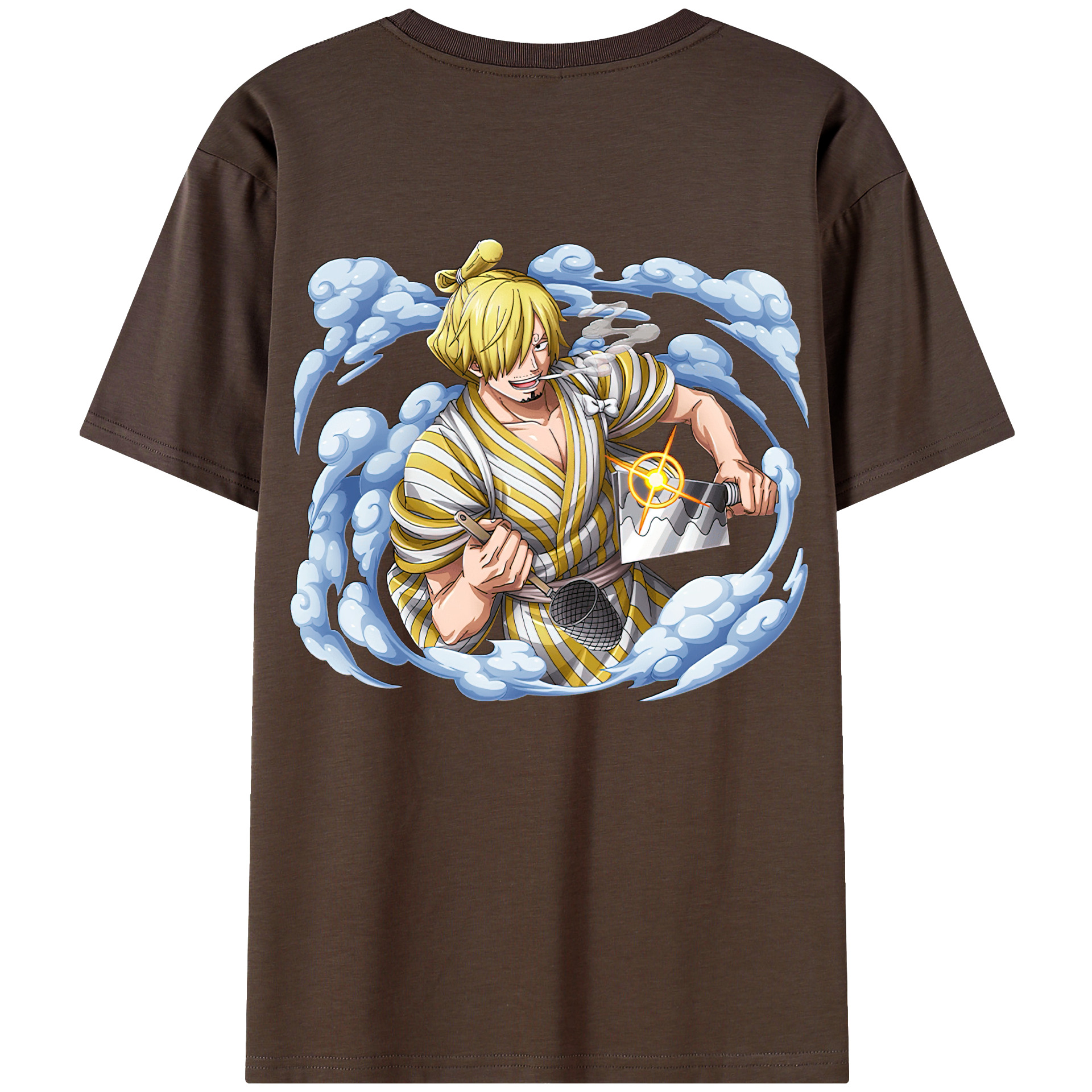 ワンピース サンジ ONE PIECE Sanji 綿100％半袖Tシャツ（背面プリント）