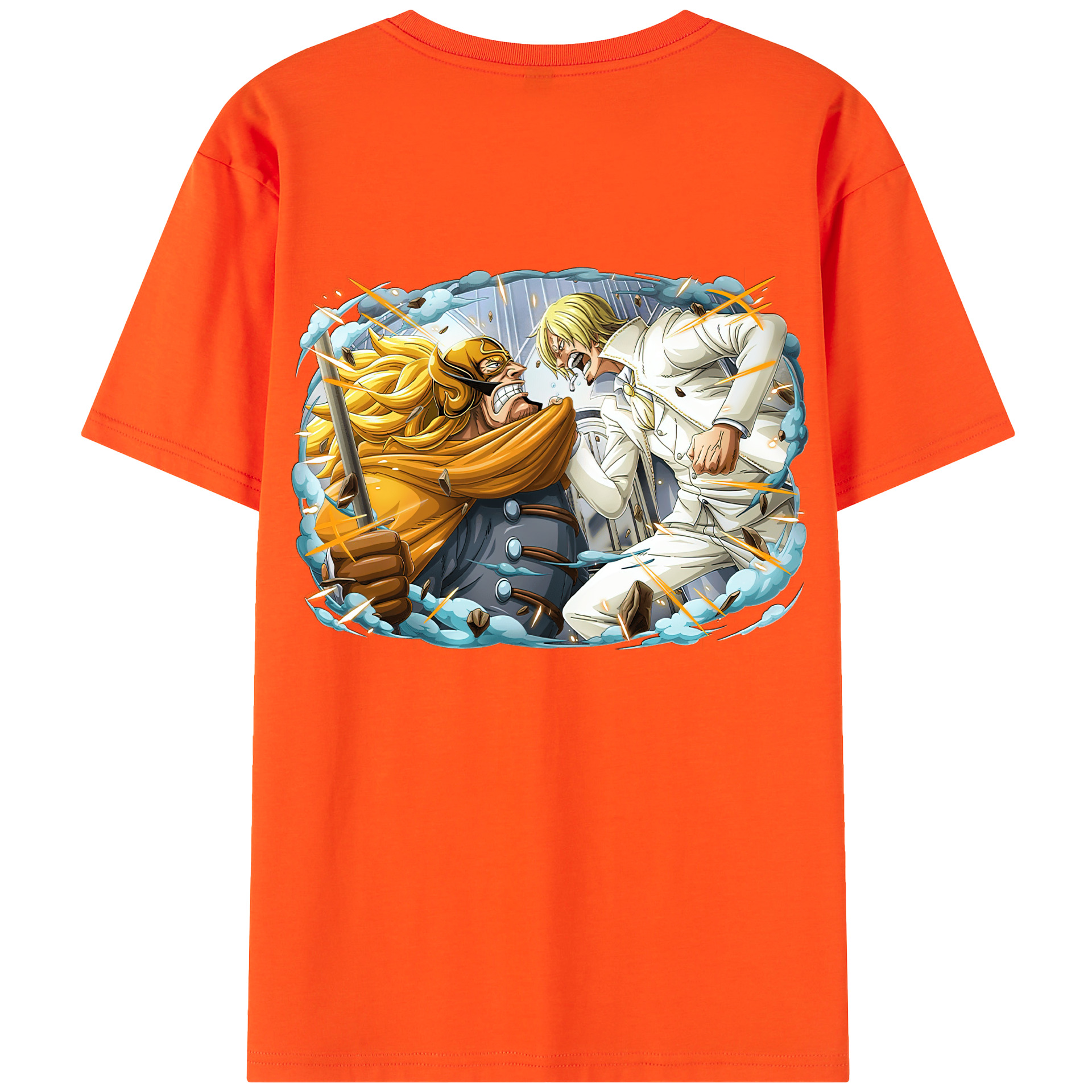 ワンピース サンジ ONE PIECE Sanji 綿100％半袖Tシャツ（背面プリント）