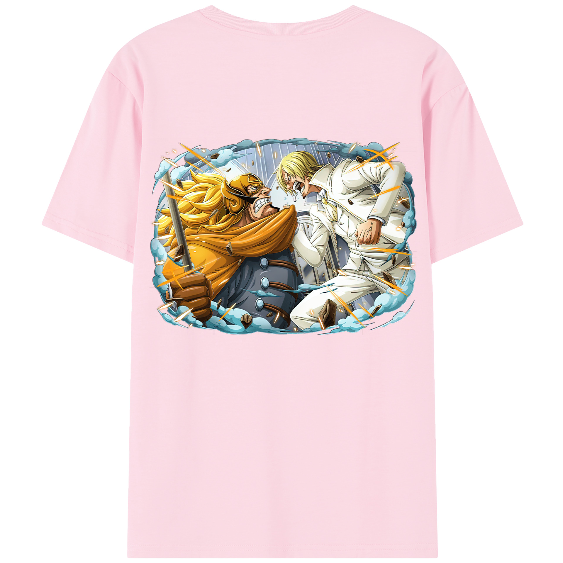 ワンピース サンジ ONE PIECE Sanji 綿100％半袖Tシャツ（背面プリント）