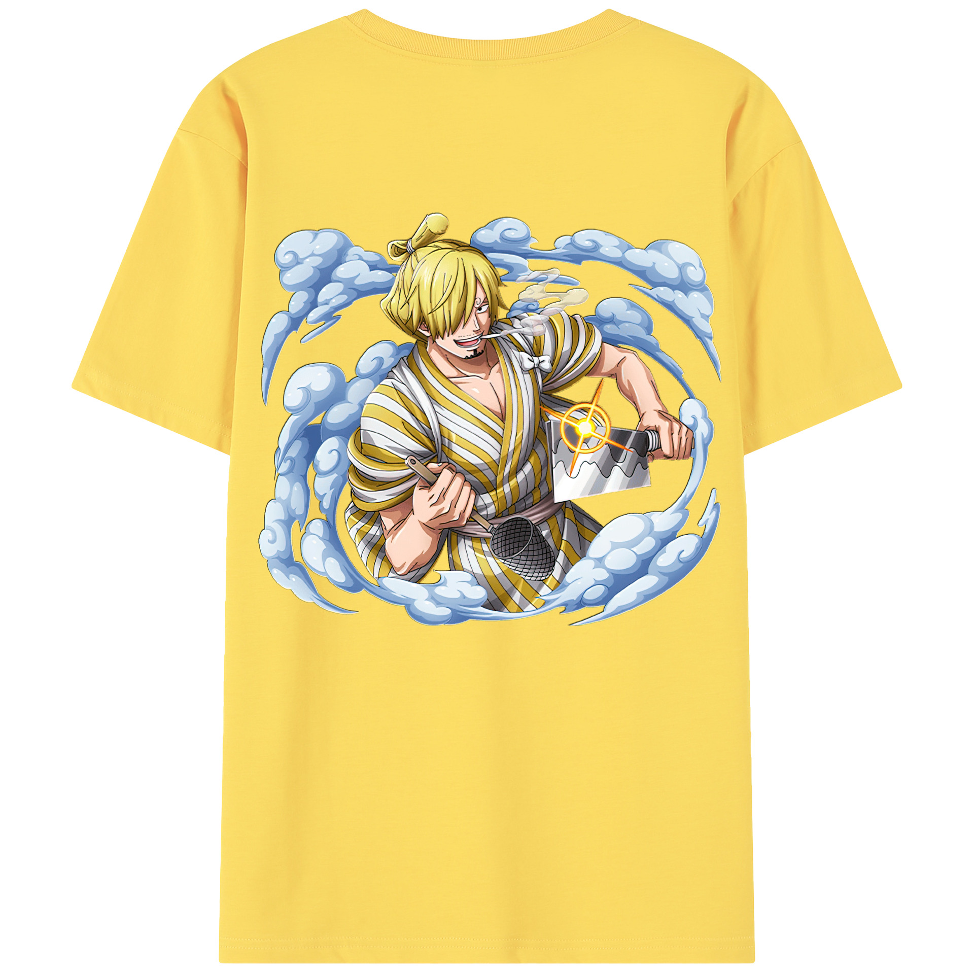 ワンピース サンジ ONE PIECE Sanji 綿100％半袖Tシャツ（背面プリント）